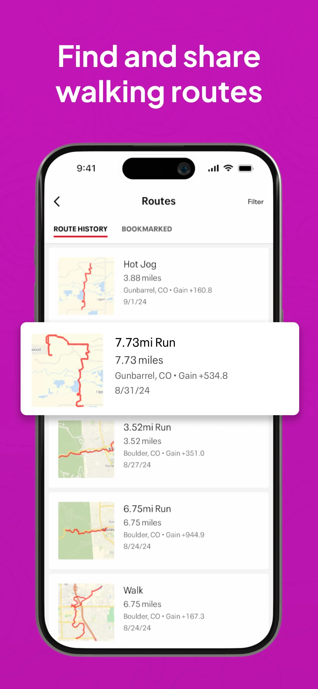 Map My Walk: Walking Tracker iphone screenshot 7
