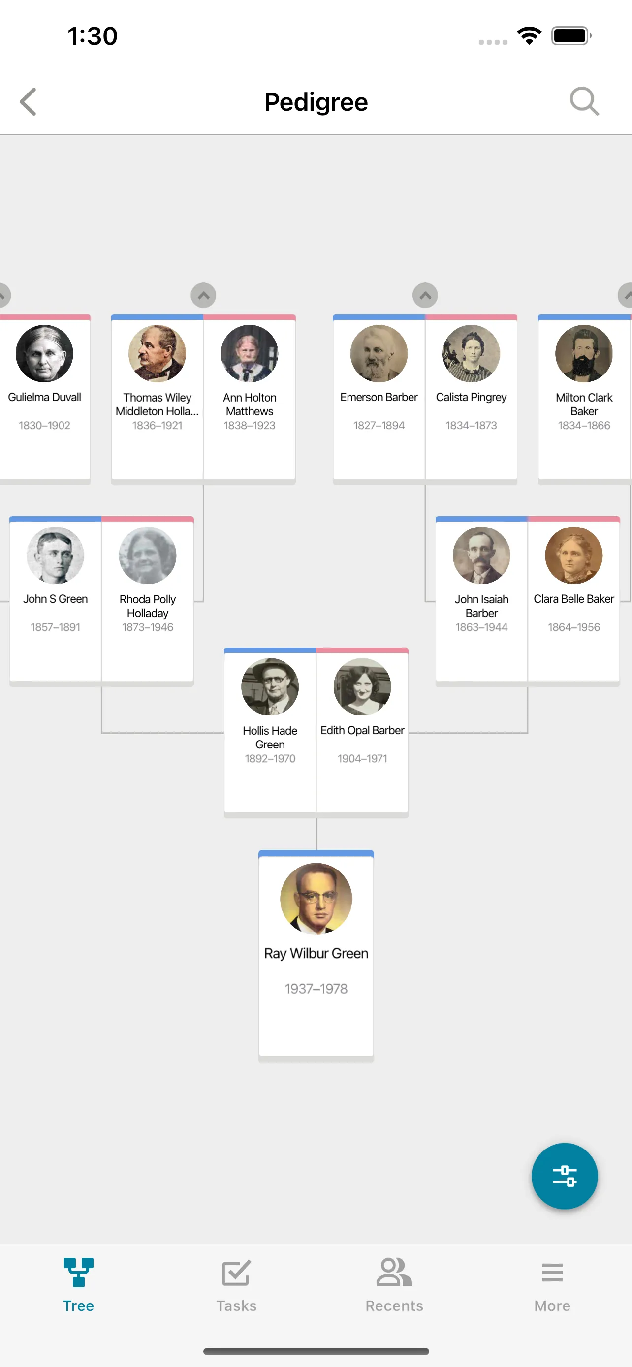 FamilySearch Tree iphone screenshot 4