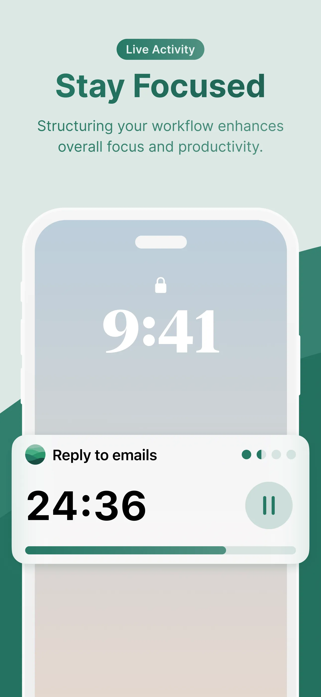 Flow - Focus & Pomodoro Timer iphone screenshot 2