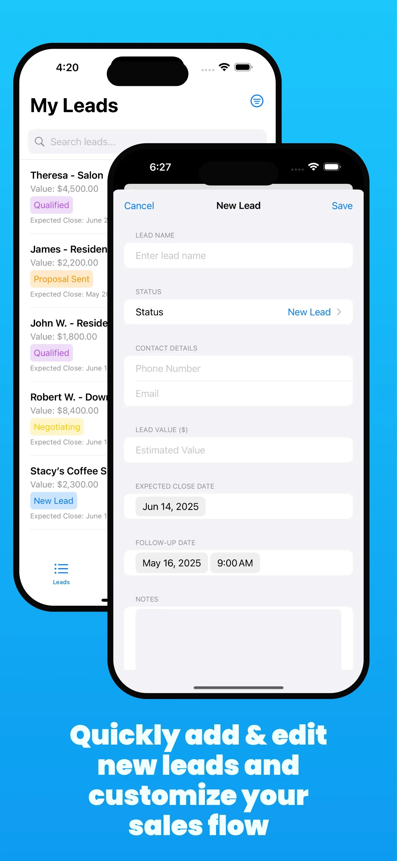Spring: Simple CRM iphone screenshot 4