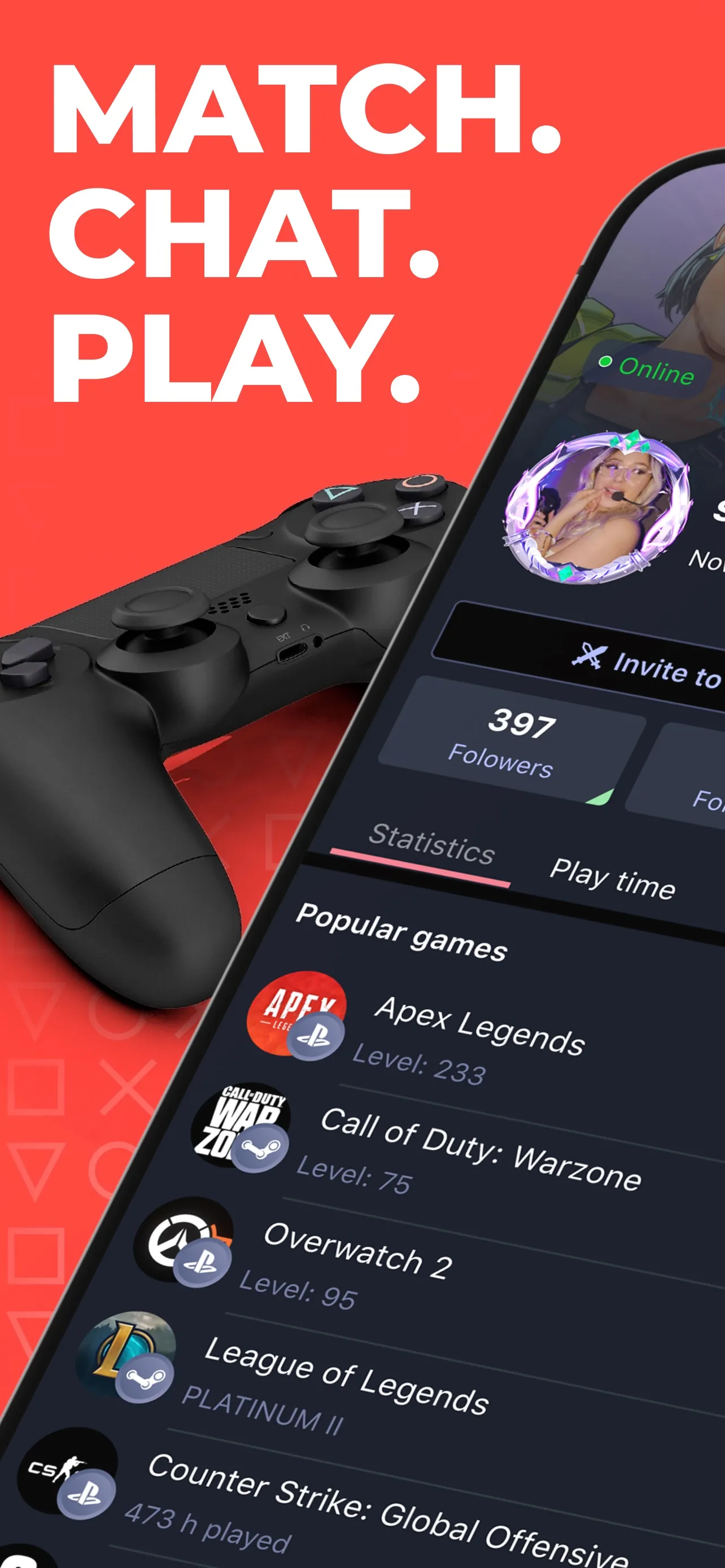 PLINK – Team Up, Chat, Play iphone screenshot 2