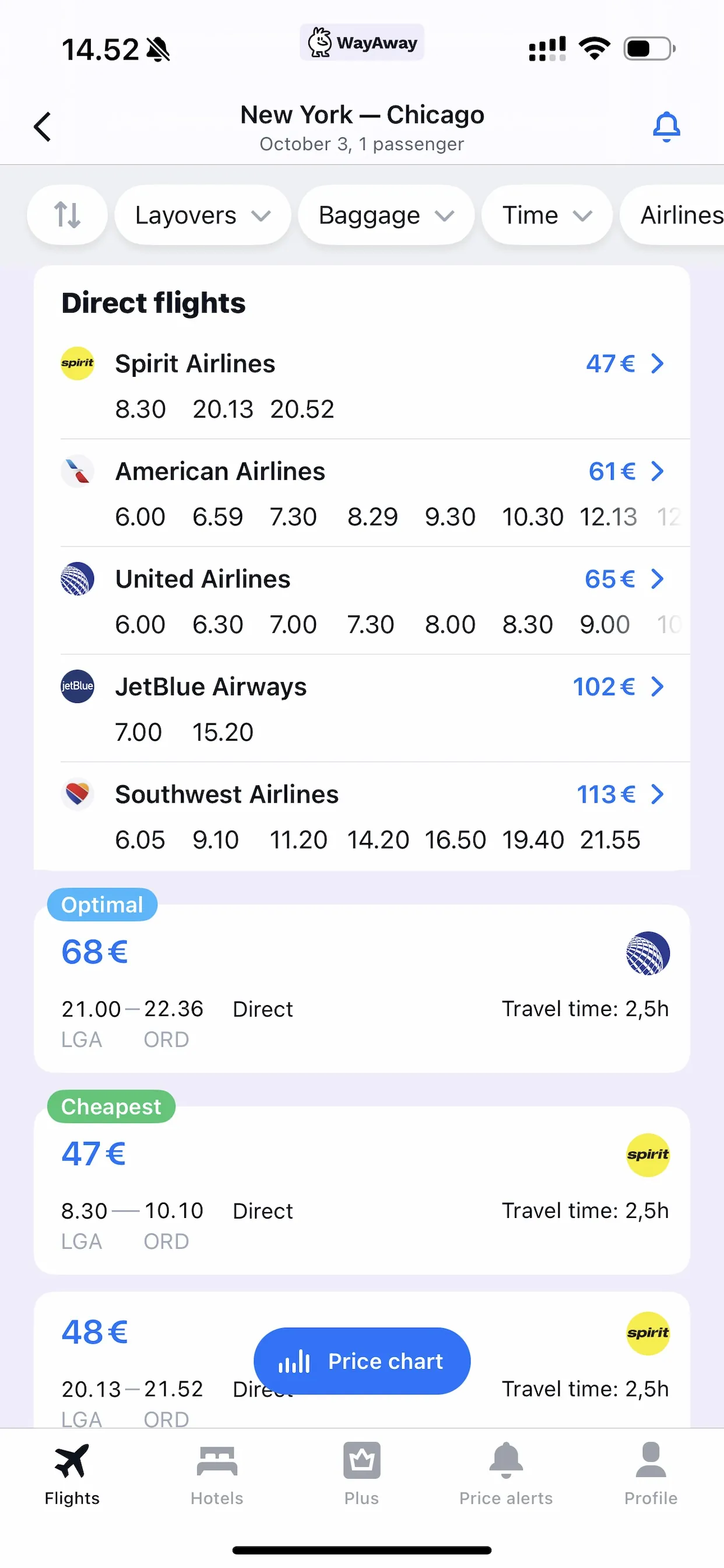 Cheap flight deals — WayAway iphone screenshot 8