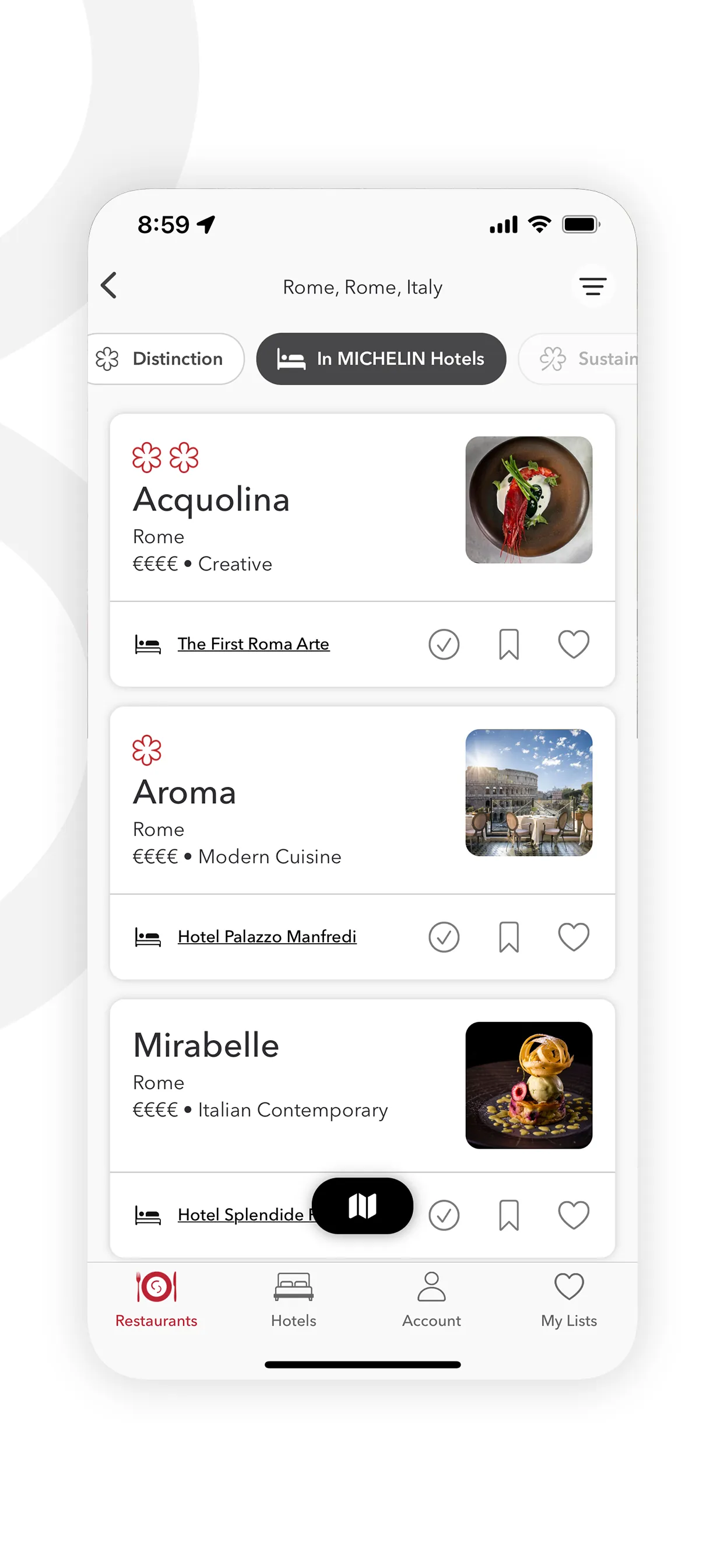 The MICHELIN Guide iphone screenshot 2