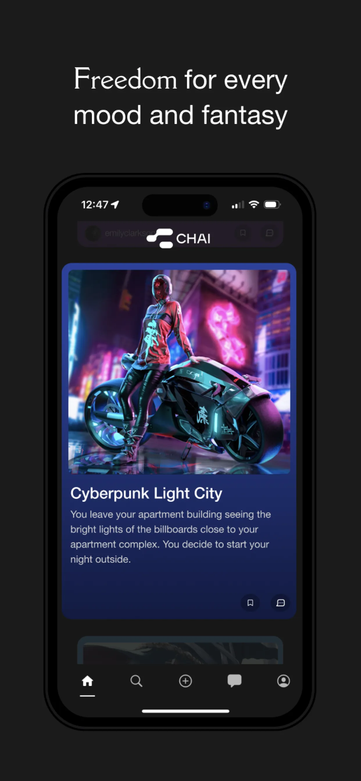 CHAI: Social AI Platform- Chat iphone screenshot 3