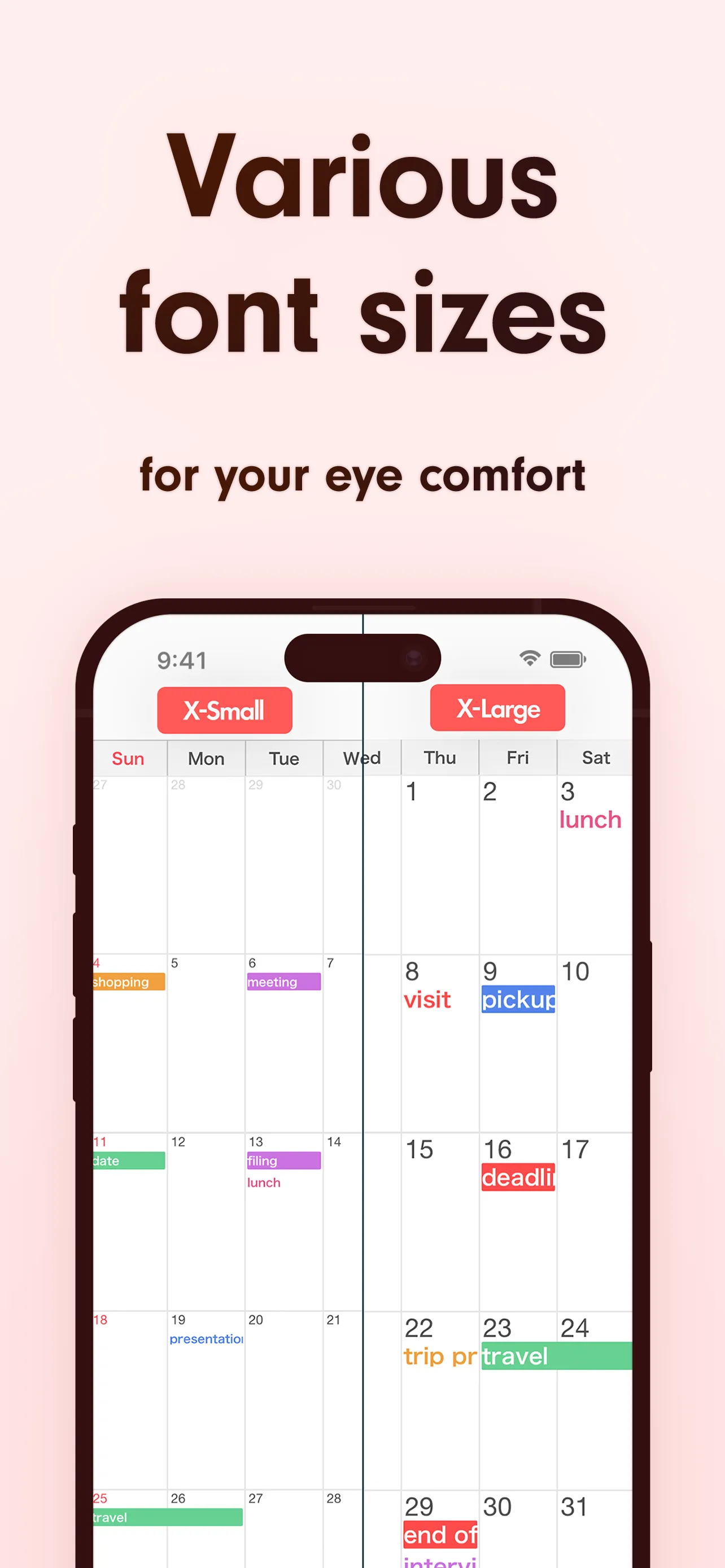 Simple Calendar: ToDo Planner iphone screenshot 7