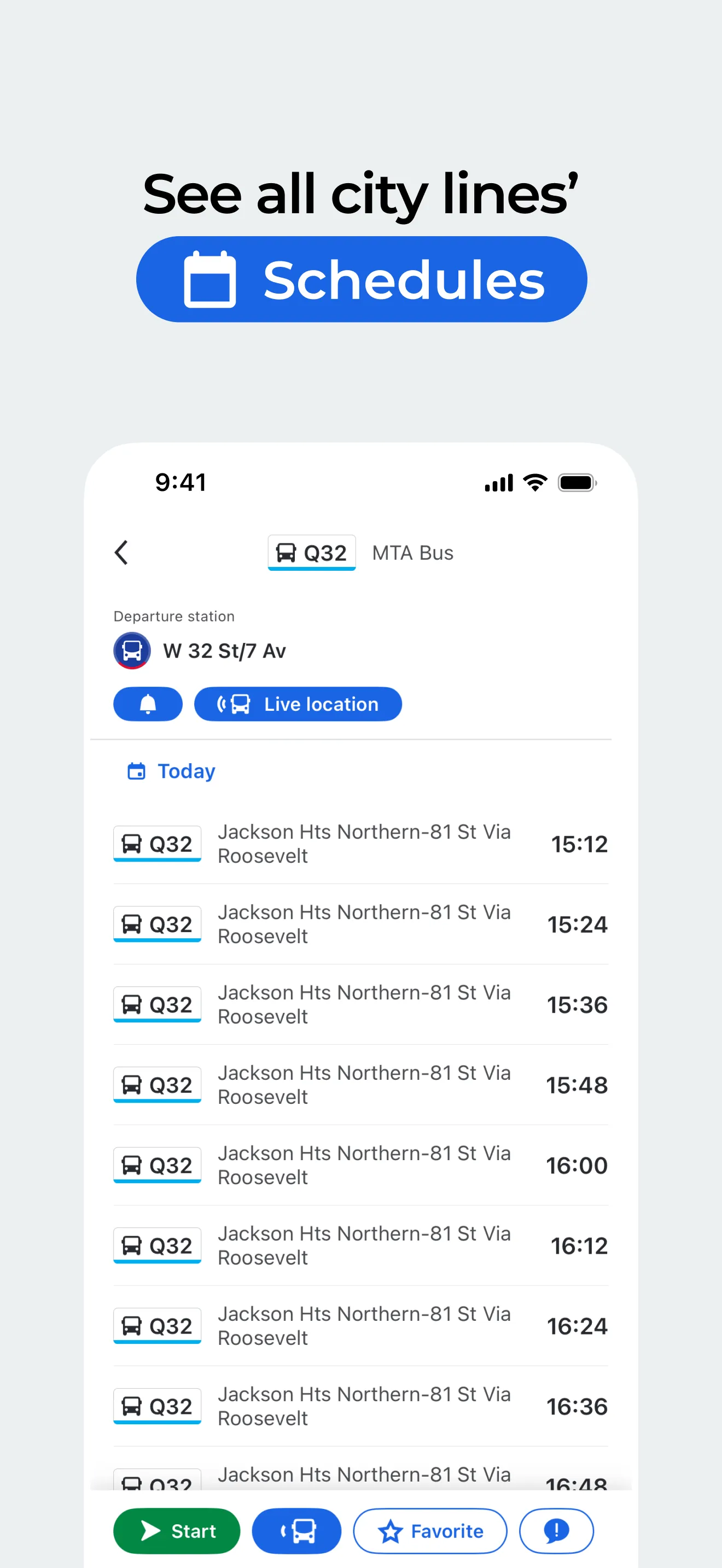 Moovit: Bus & Transit Tracker iphone screenshot 3