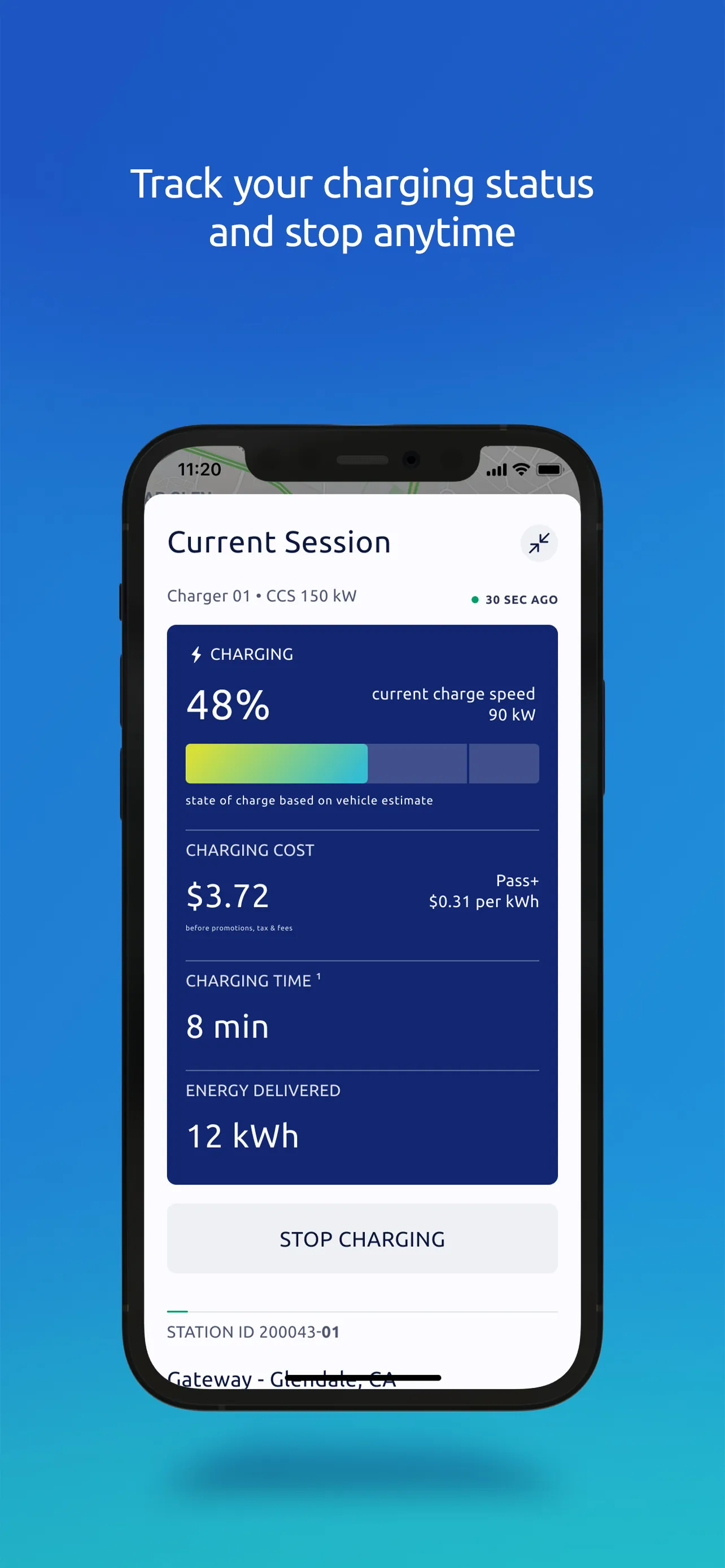 Electrify America iphone screenshot 6