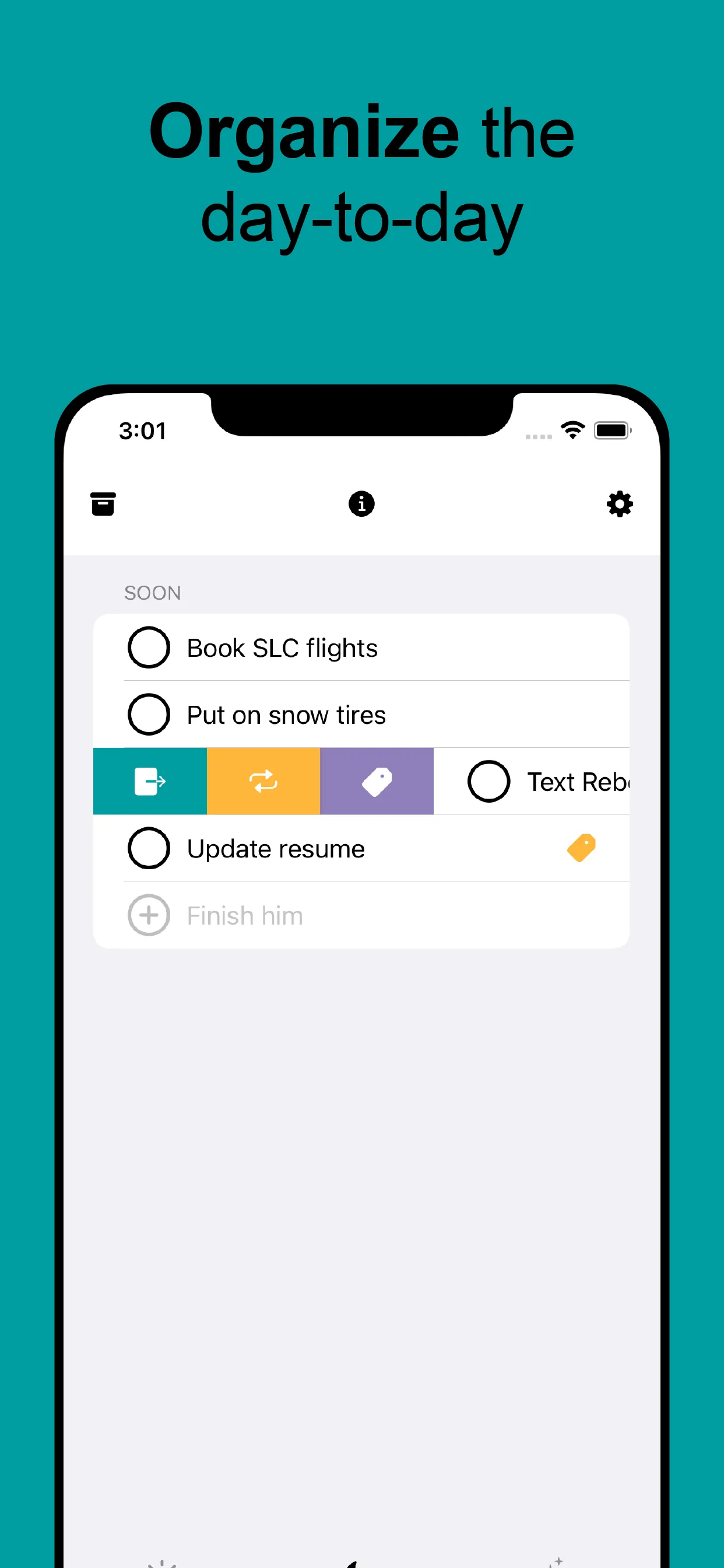 Pocket Plans - Simple To Dos iphone screenshot 2