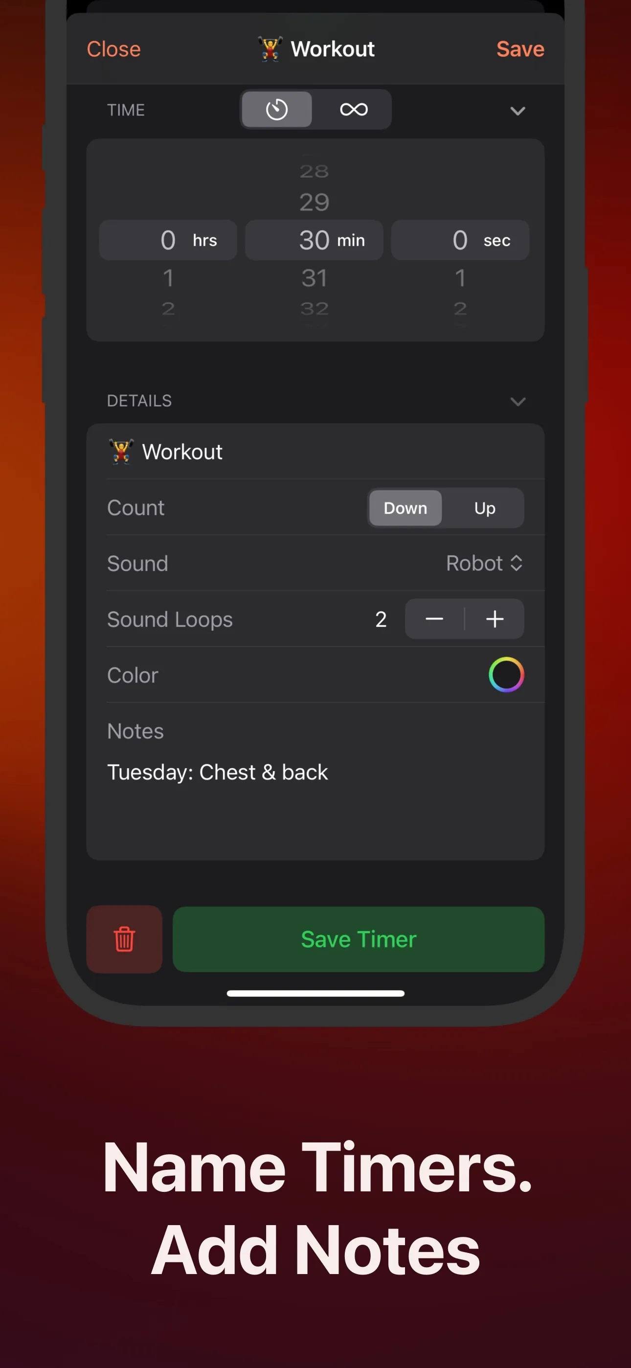 Multiple Timers + Widgets: Rad iphone screenshot 5