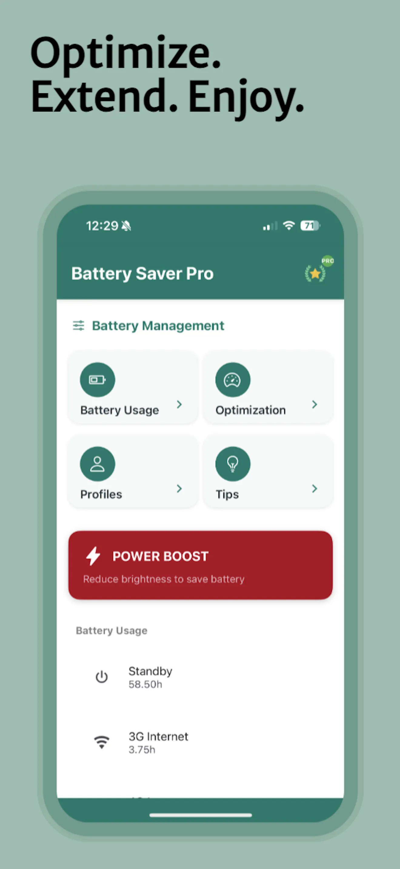 PowerBoost: Battery Saver Pro iphone screenshot 3