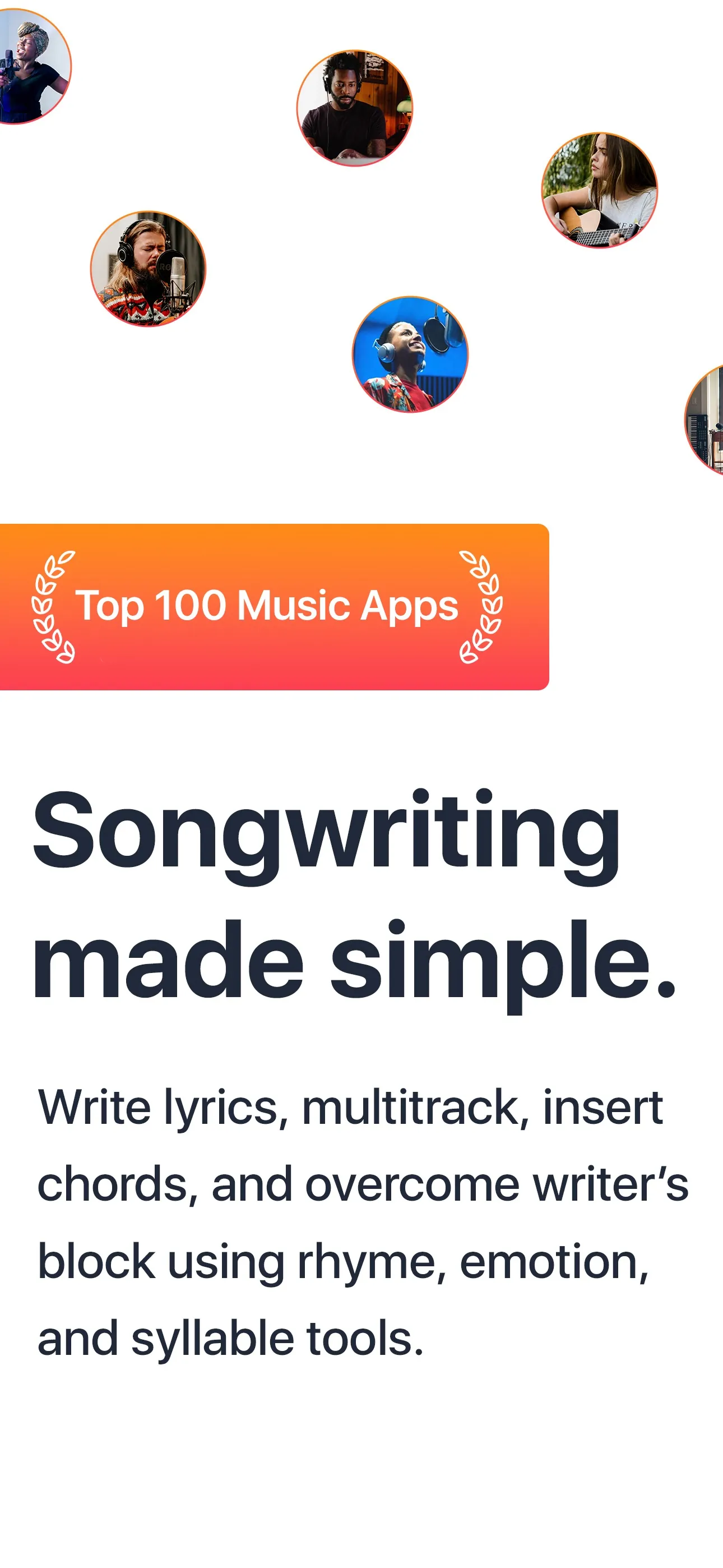 Songwriter Pro: Lyric Studio iphone screenshot 1