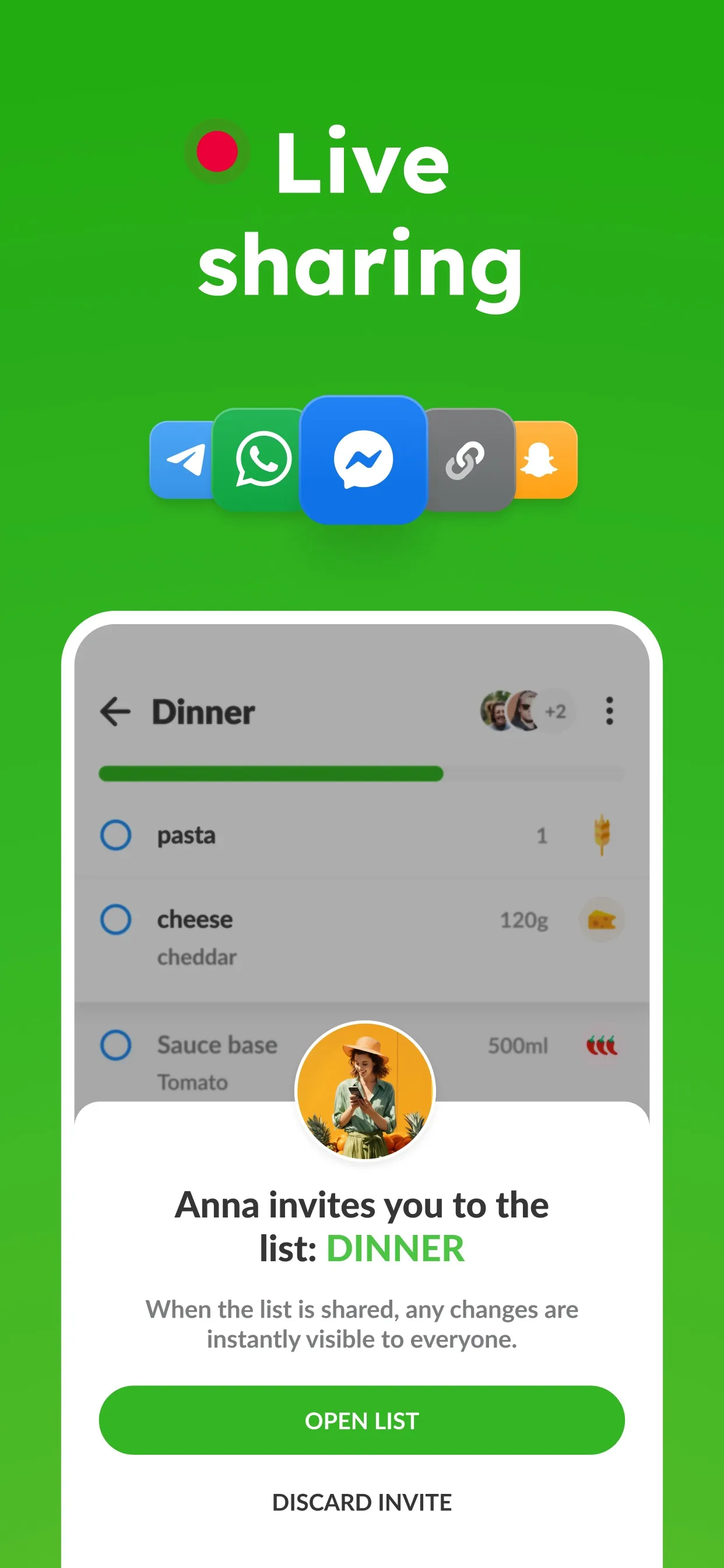 Shared Grocery List - Listonic iphone screenshot 3