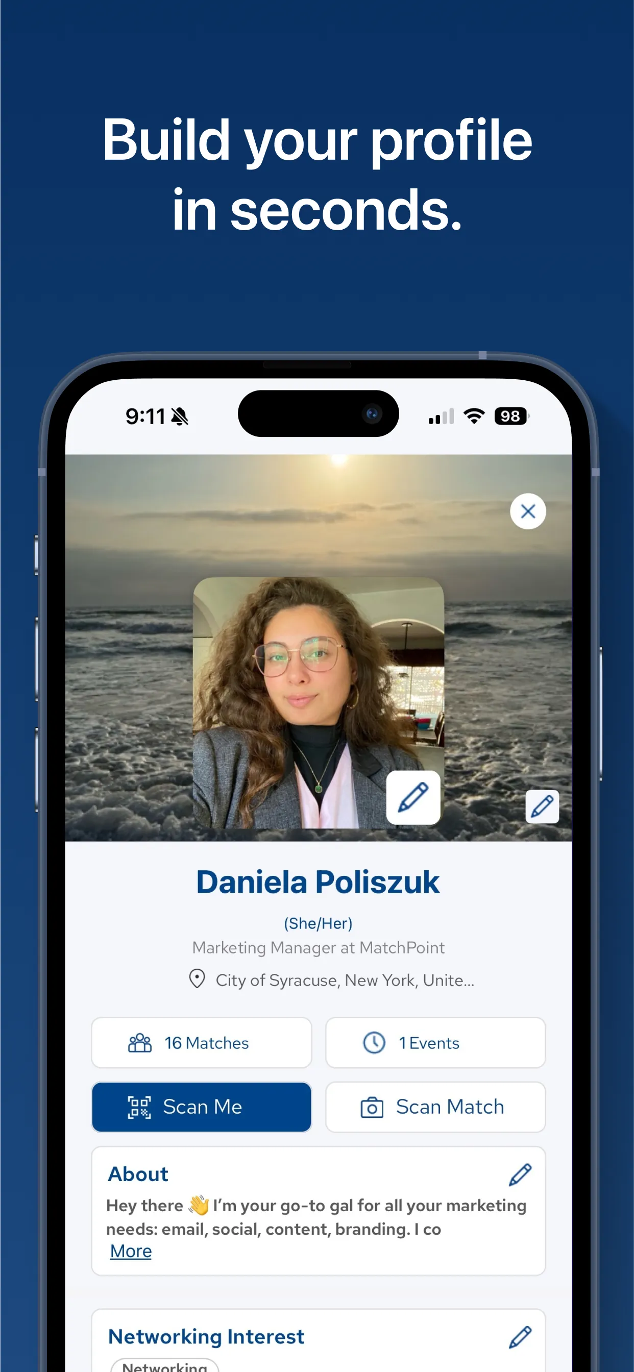 MatchPoint: AI Networking iphone screenshot 4