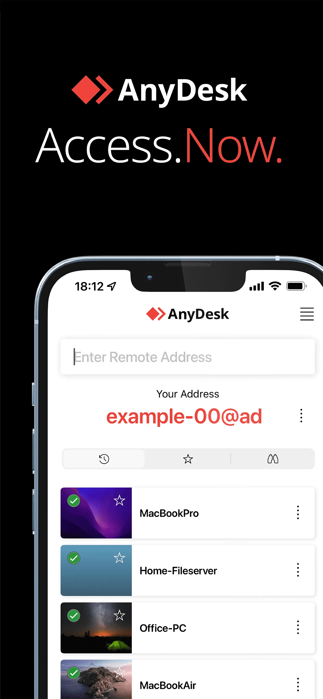 AnyDesk Remote Desktop iphone screenshot 2