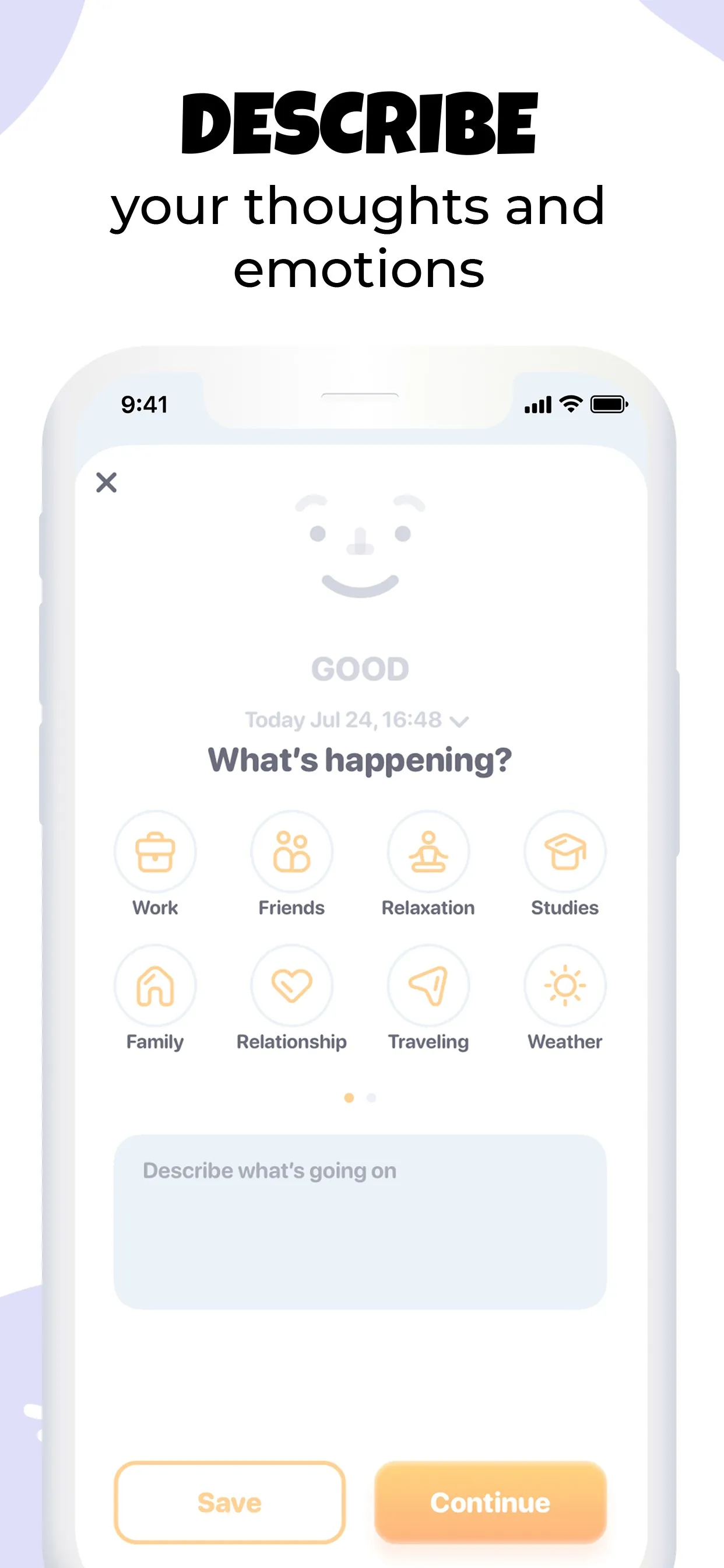 Moodnotes - Mood Tracker iphone screenshot 3