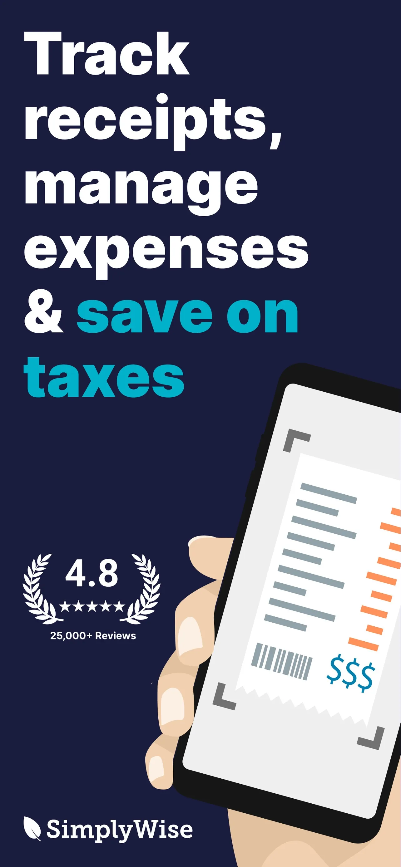 SimplyWise: Receipts, Expenses iphone screenshot 1