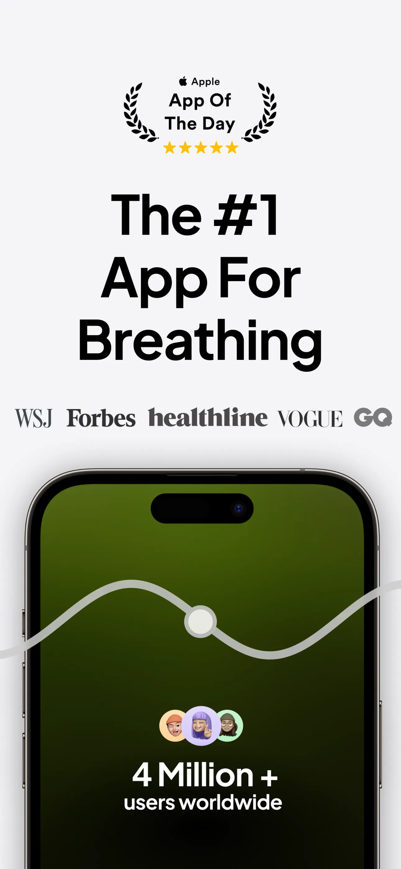 Breathwrk: Breathing Exercises iphone screenshot 1