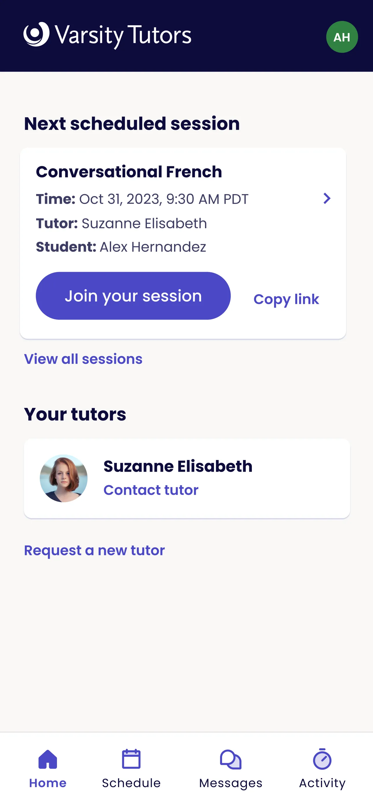 Varsity Tutors Live Tutoring iphone screenshot 2