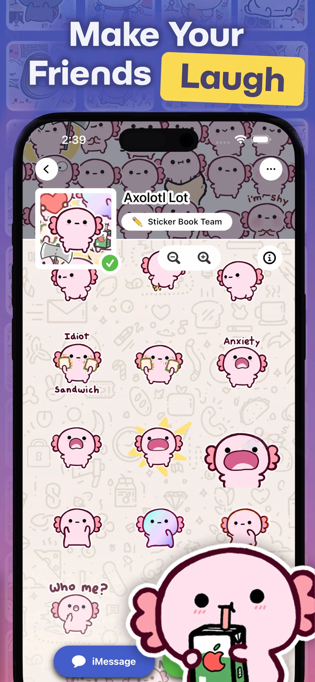 Sticker Book for iMessage GIFs iphone screenshot 6