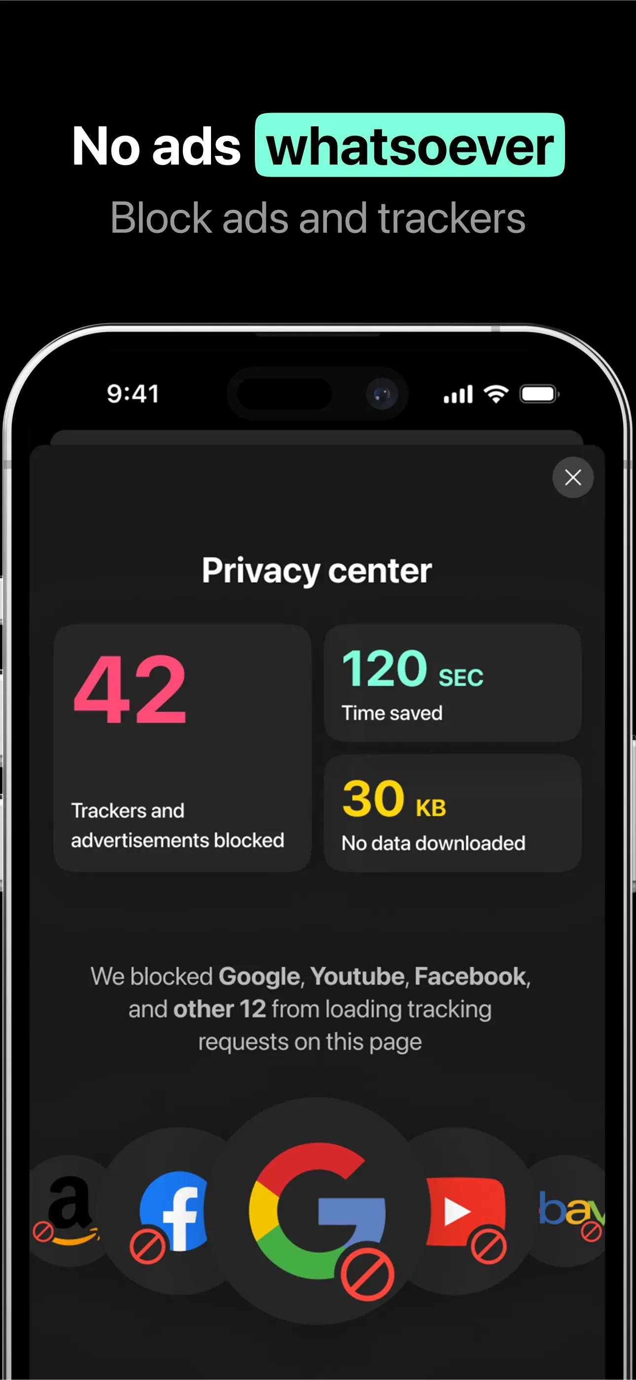Jet browser - VPN + AdBlock iphone screenshot 4