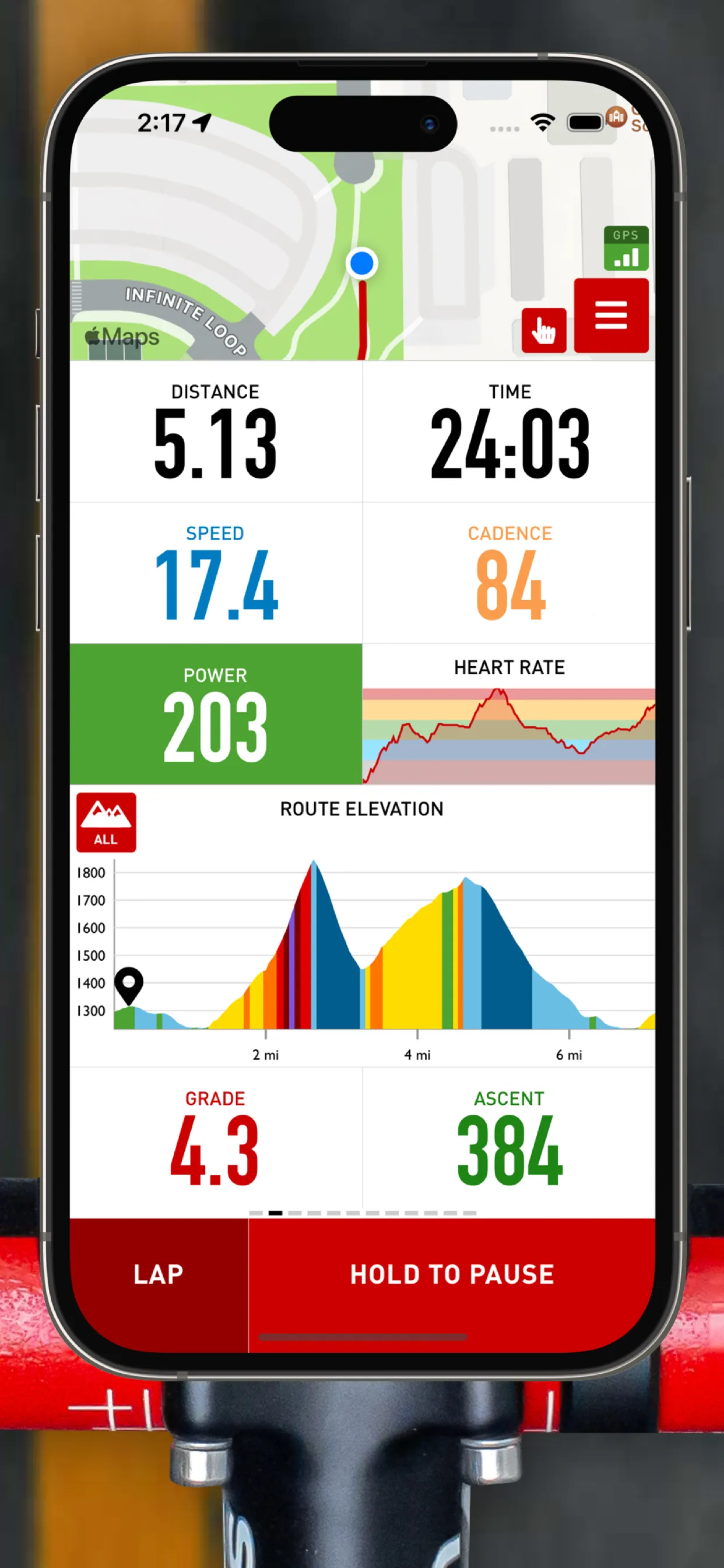 Bike & Run Tracker - Cadence iphone screenshot 2