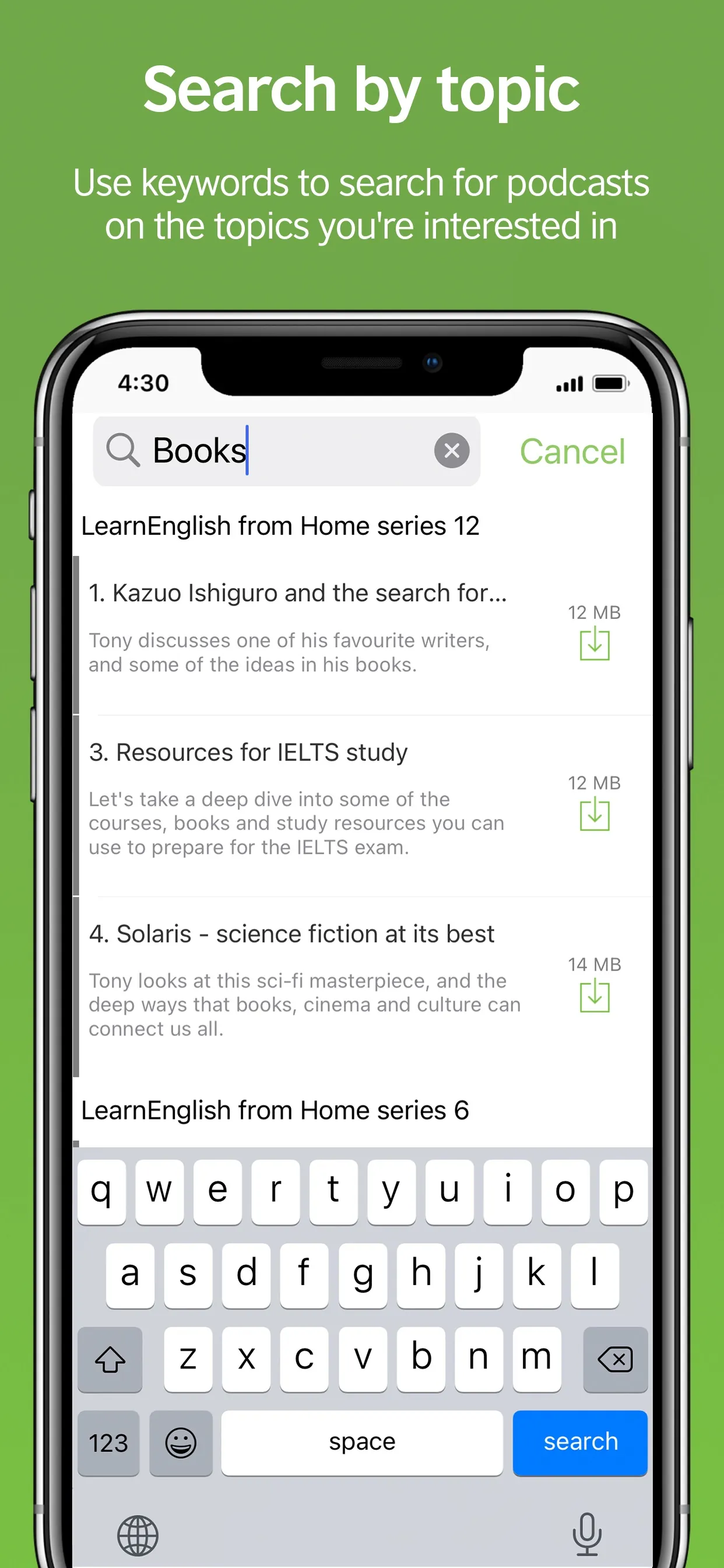 LearnEnglish Podcast iphone screenshot 7