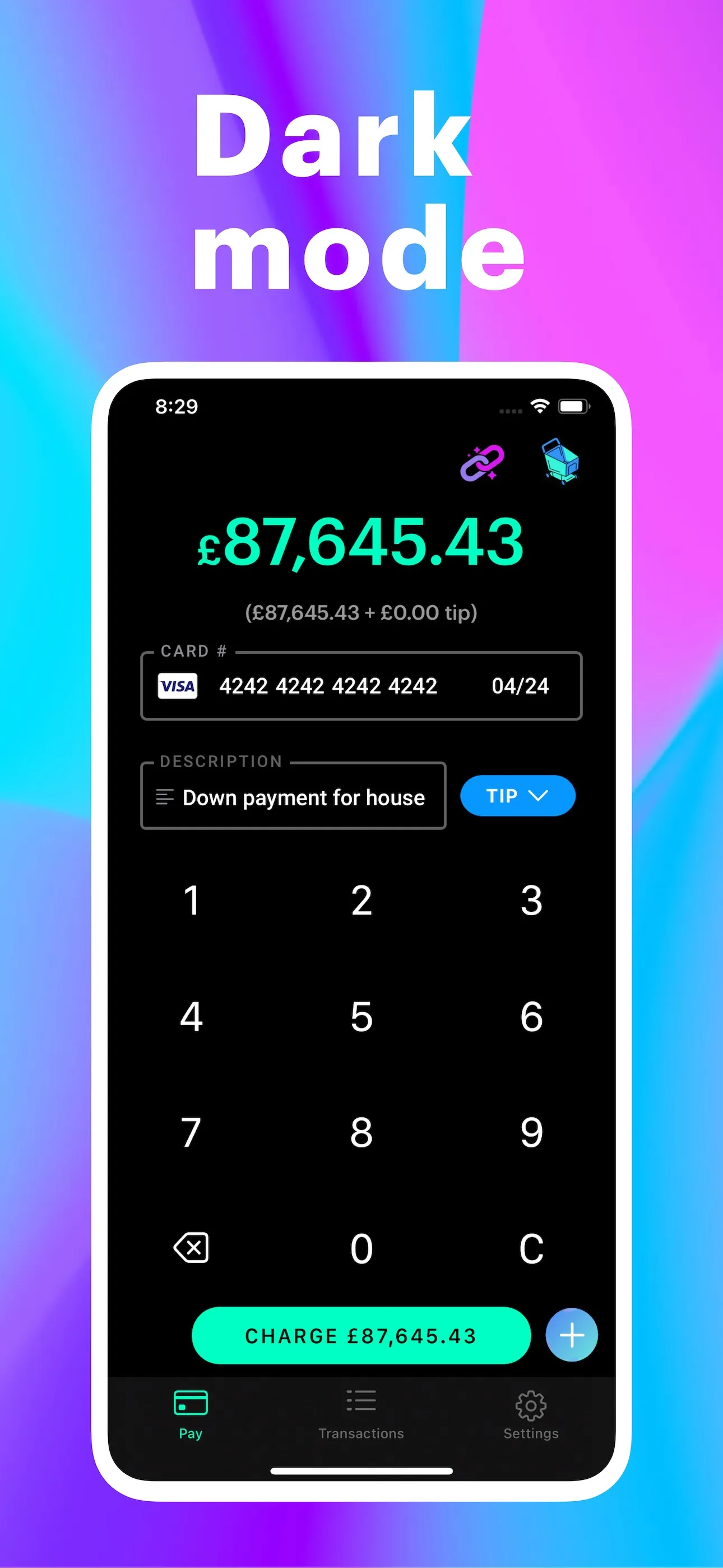 Pay for Stripe iphone screenshot 8