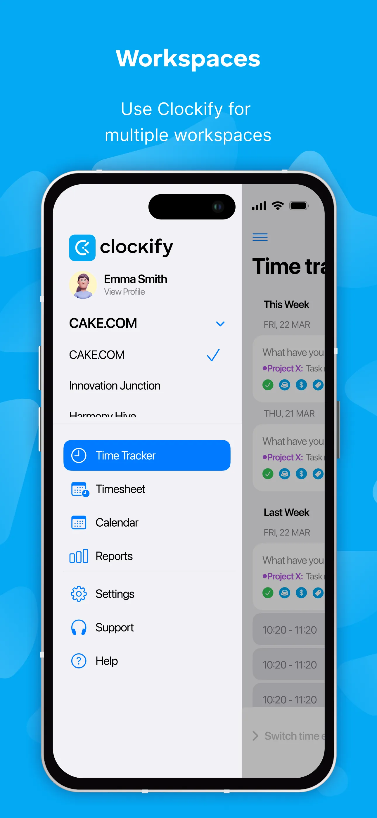 Clockify Time Tracker iphone screenshot 6