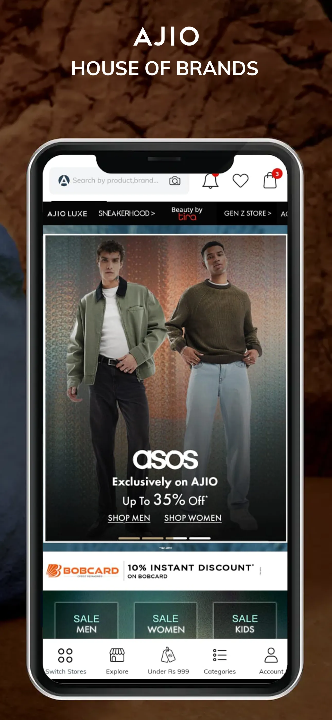 AJIO Online Shopping App iphone screenshot 1