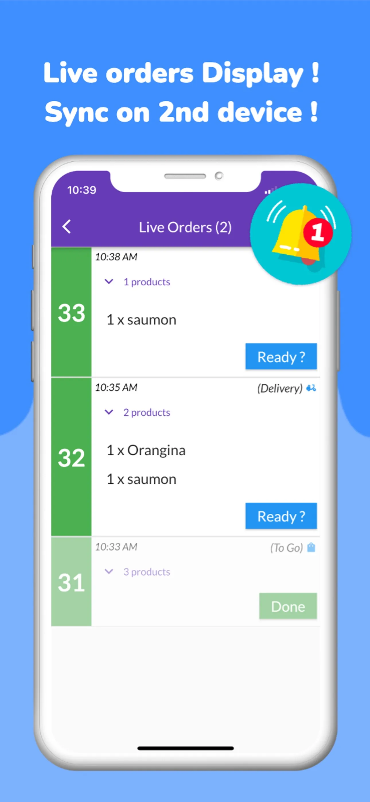 Take orders POS Print System iphone screenshot 3