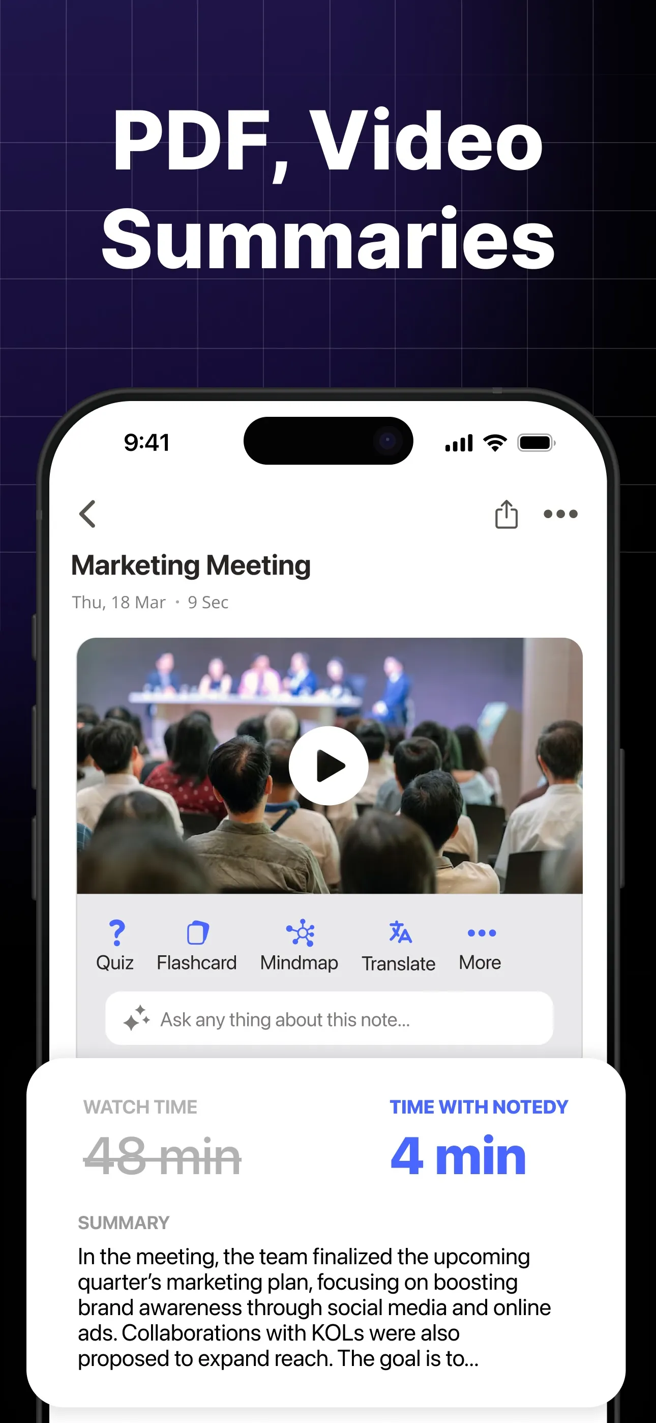 AI Smart Note Taker - Notedy iphone screenshot 4