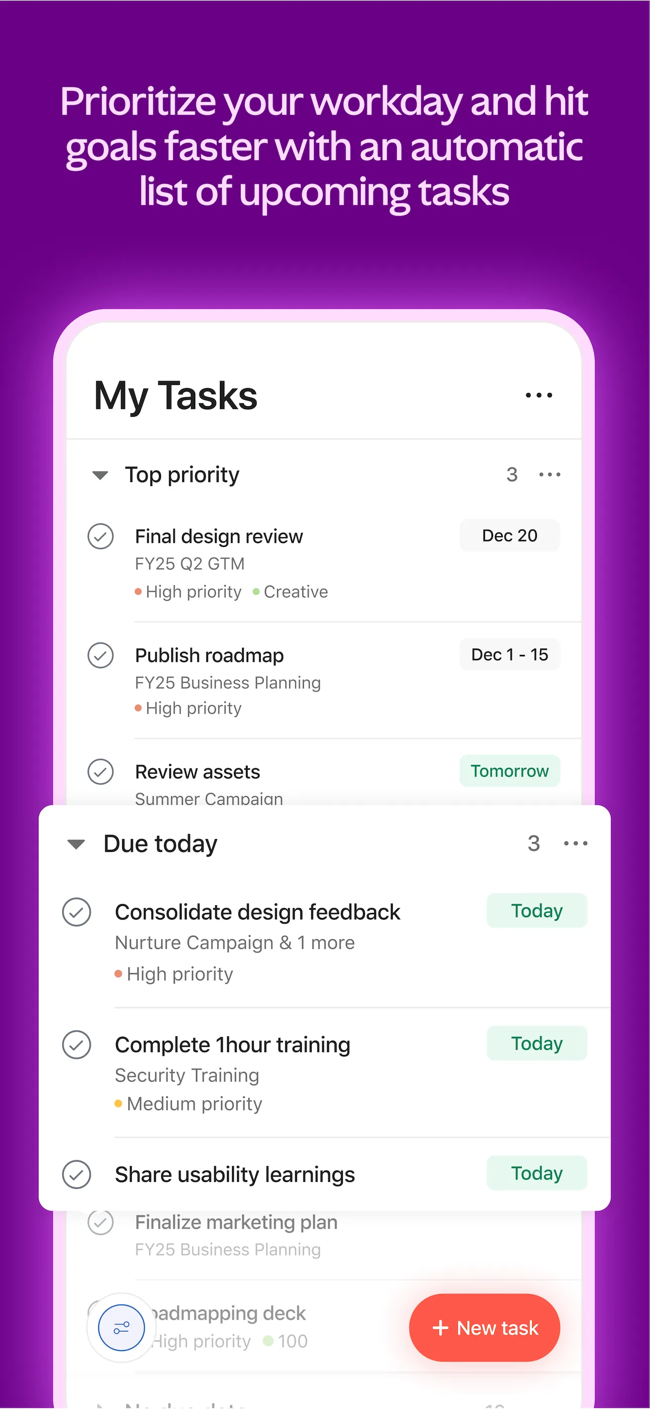 Asana: Where work connects iphone screenshot 4