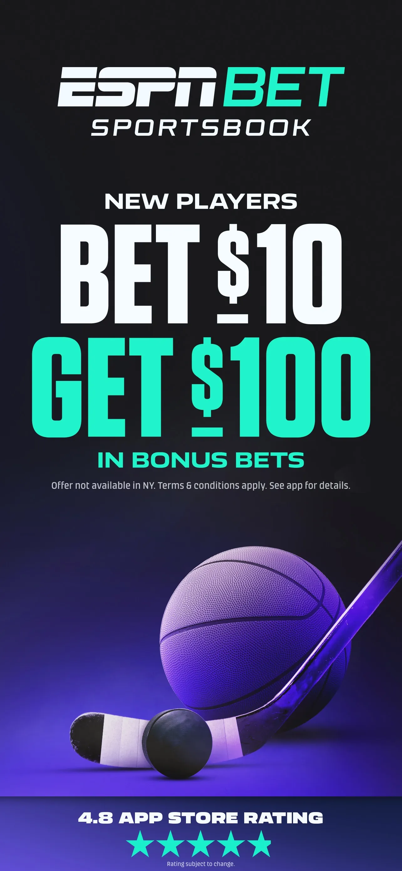 ESPN BET Sportsbook iphone screenshot 1