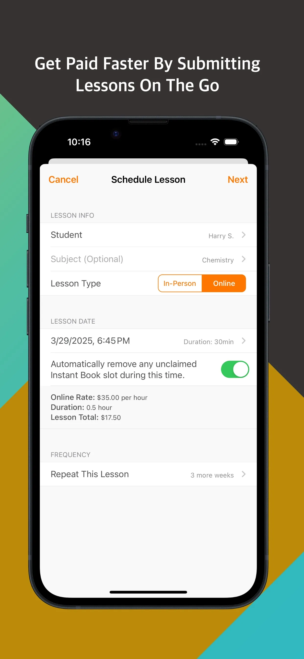 Tutor on Wyzant iphone screenshot 3