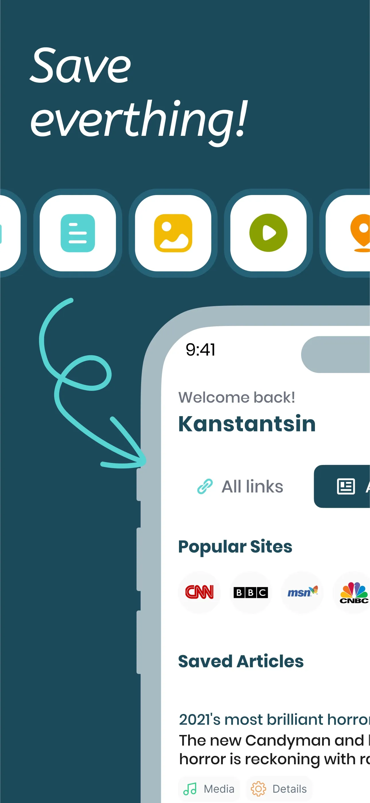 Stacks - Save and Share Links iphone screenshot 2