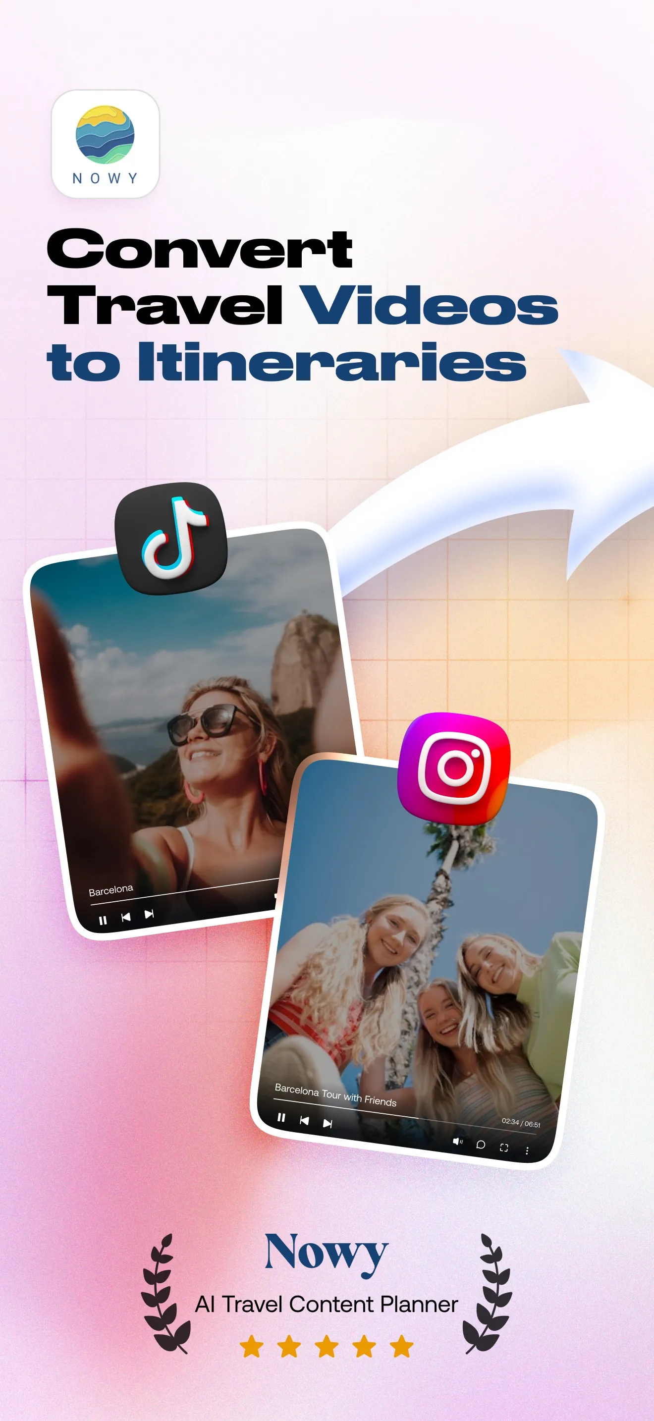 Nowy:AI Travel Content Planner iphone screenshot 2