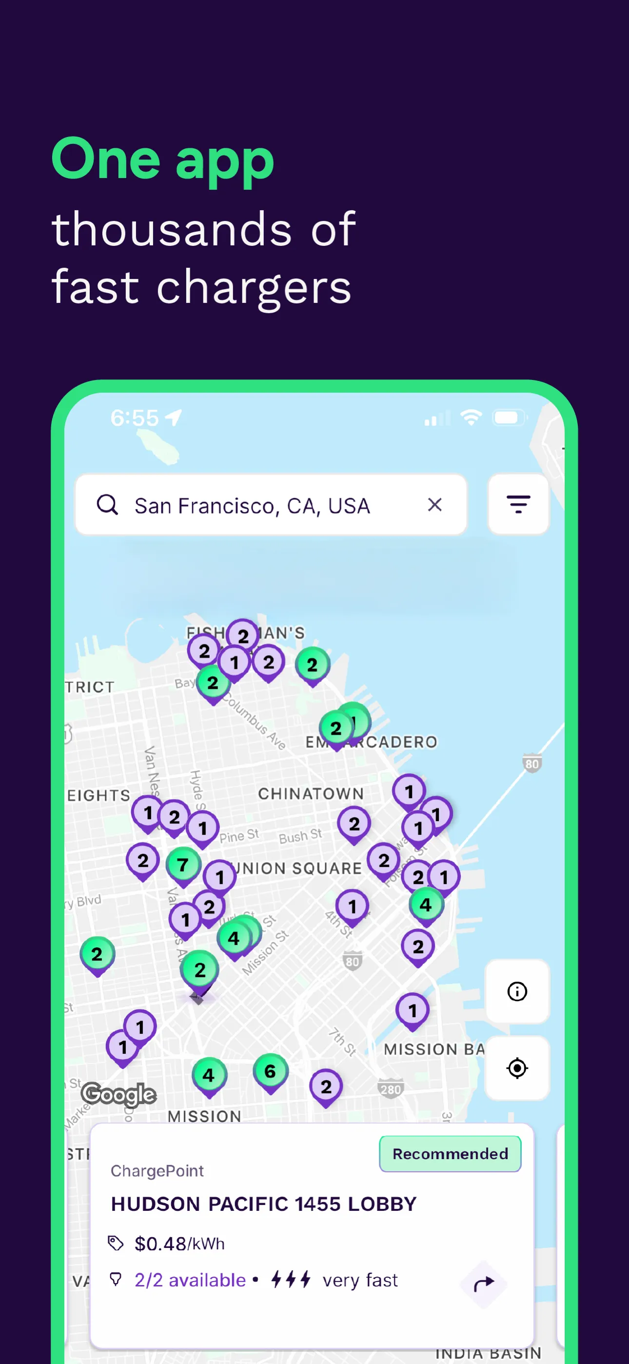 Presto - EV Charging Stations iphone screenshot 1