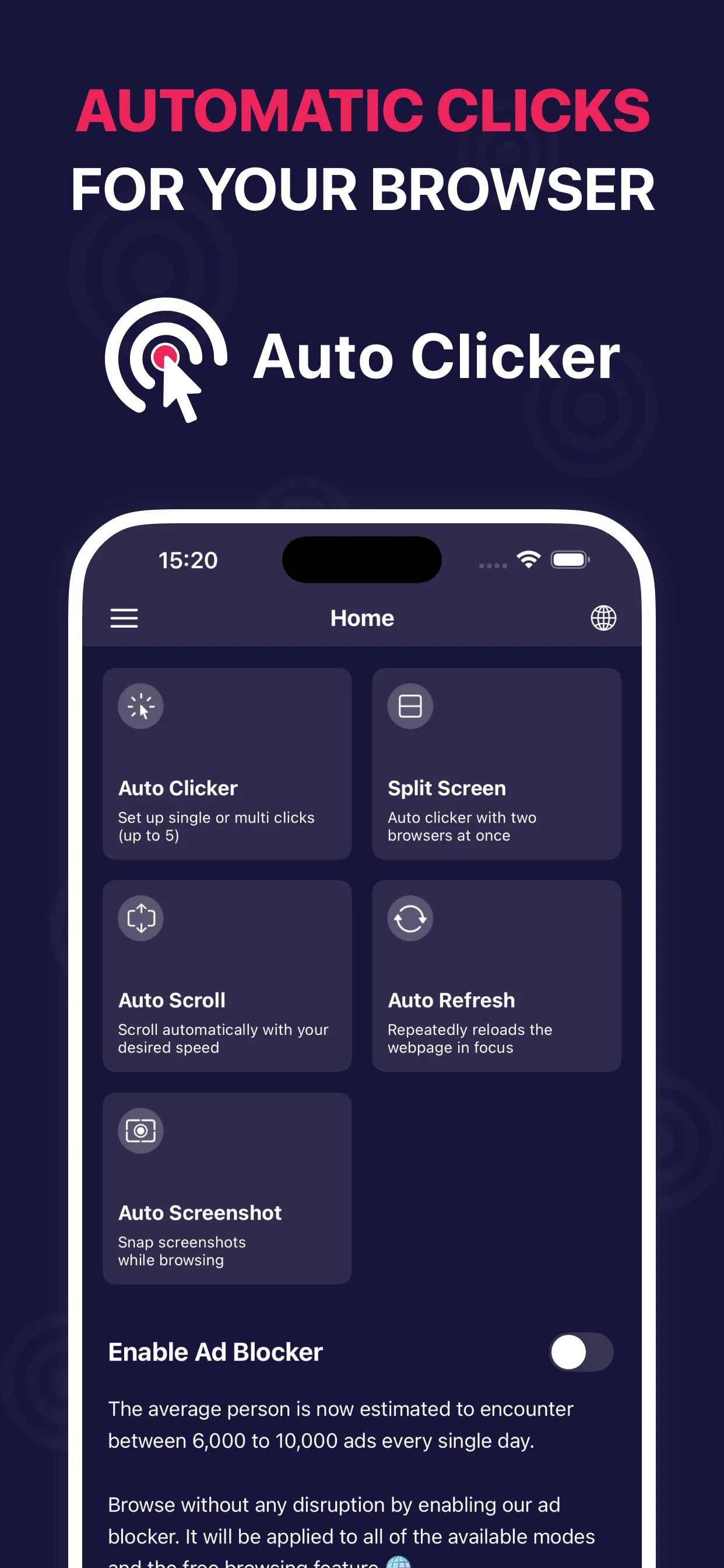 AutoClicker - Automatic Tapper iphone screenshot 1
