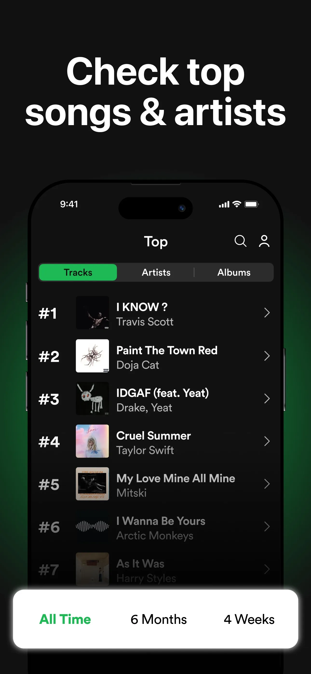 must.fm for Spotify Stats iphone screenshot 4