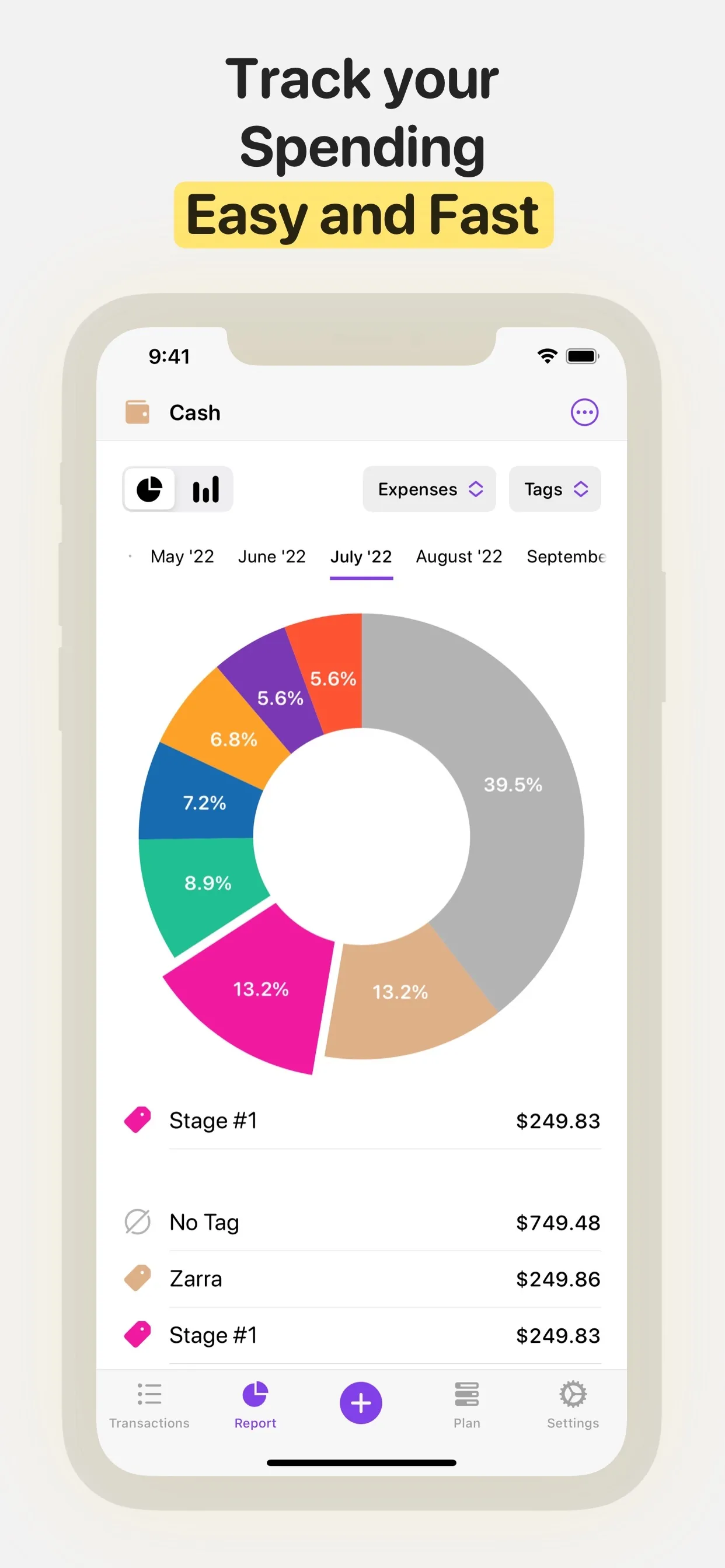Spending Tracker - Money Flow iphone screenshot 1