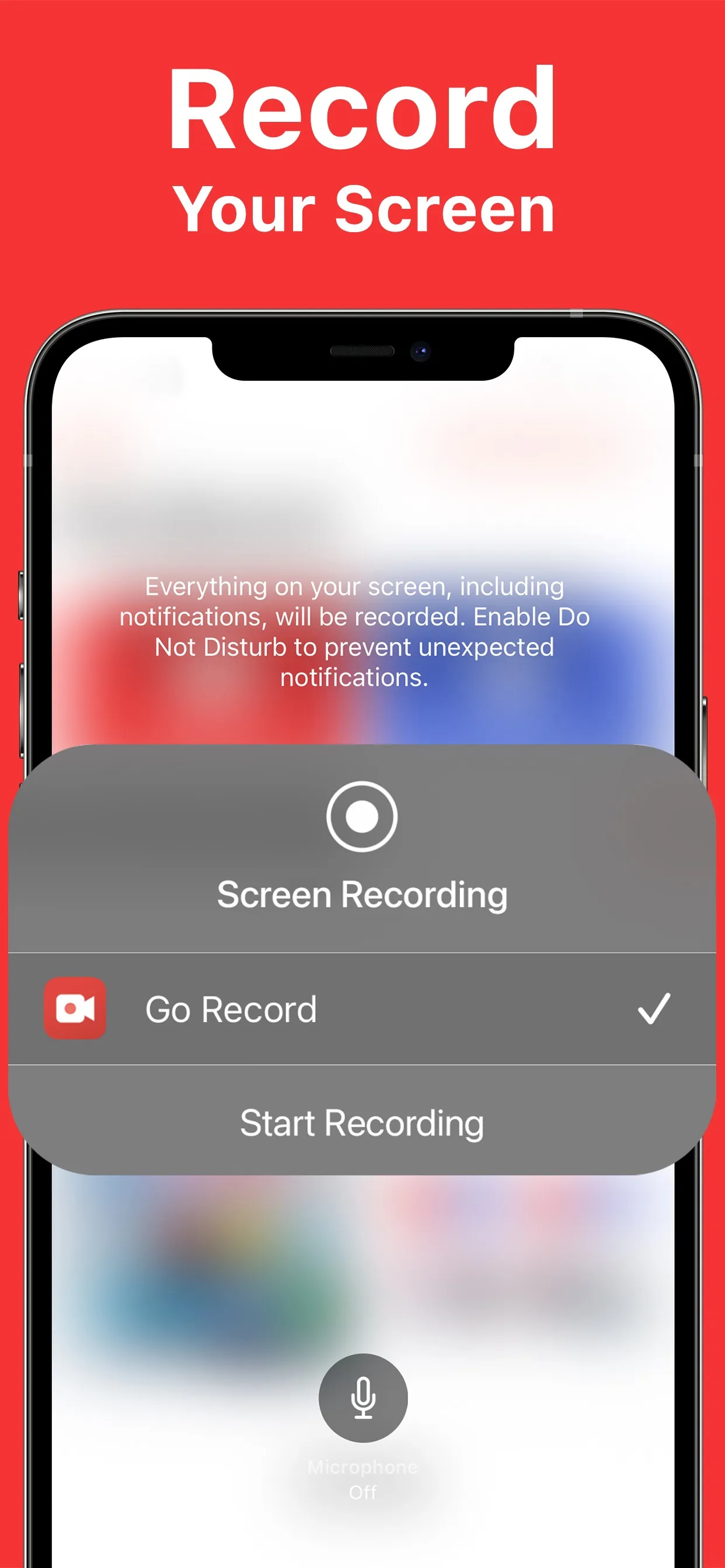 Screen Recorder: Go Record iphone screenshot 1