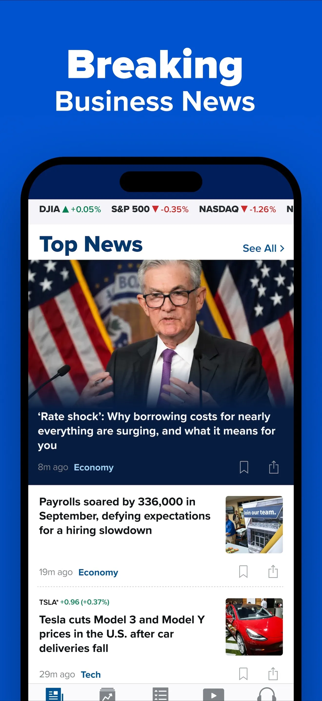 CNBC: Stock Market & Business iphone screenshot 2