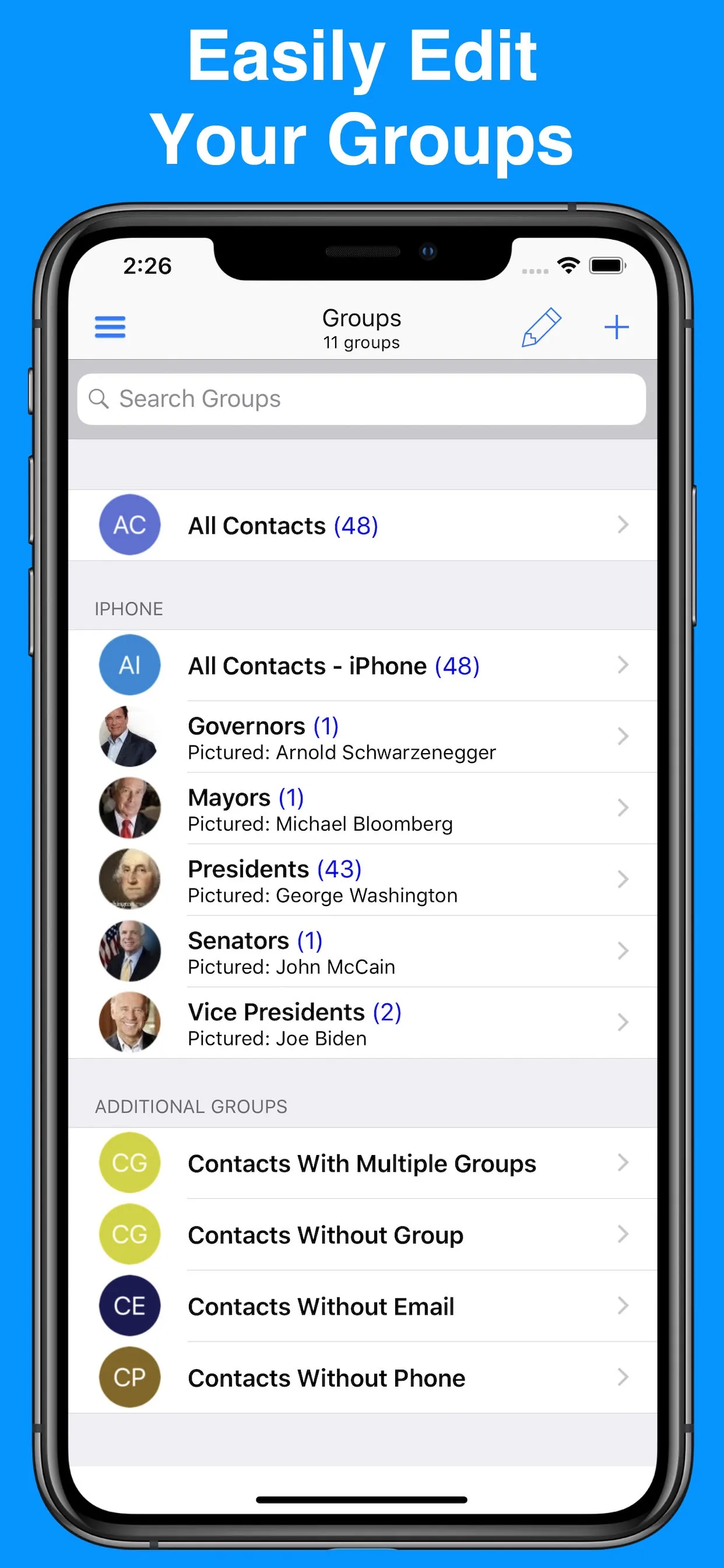 A2Z Contacts - Group Text App iphone screenshot 3