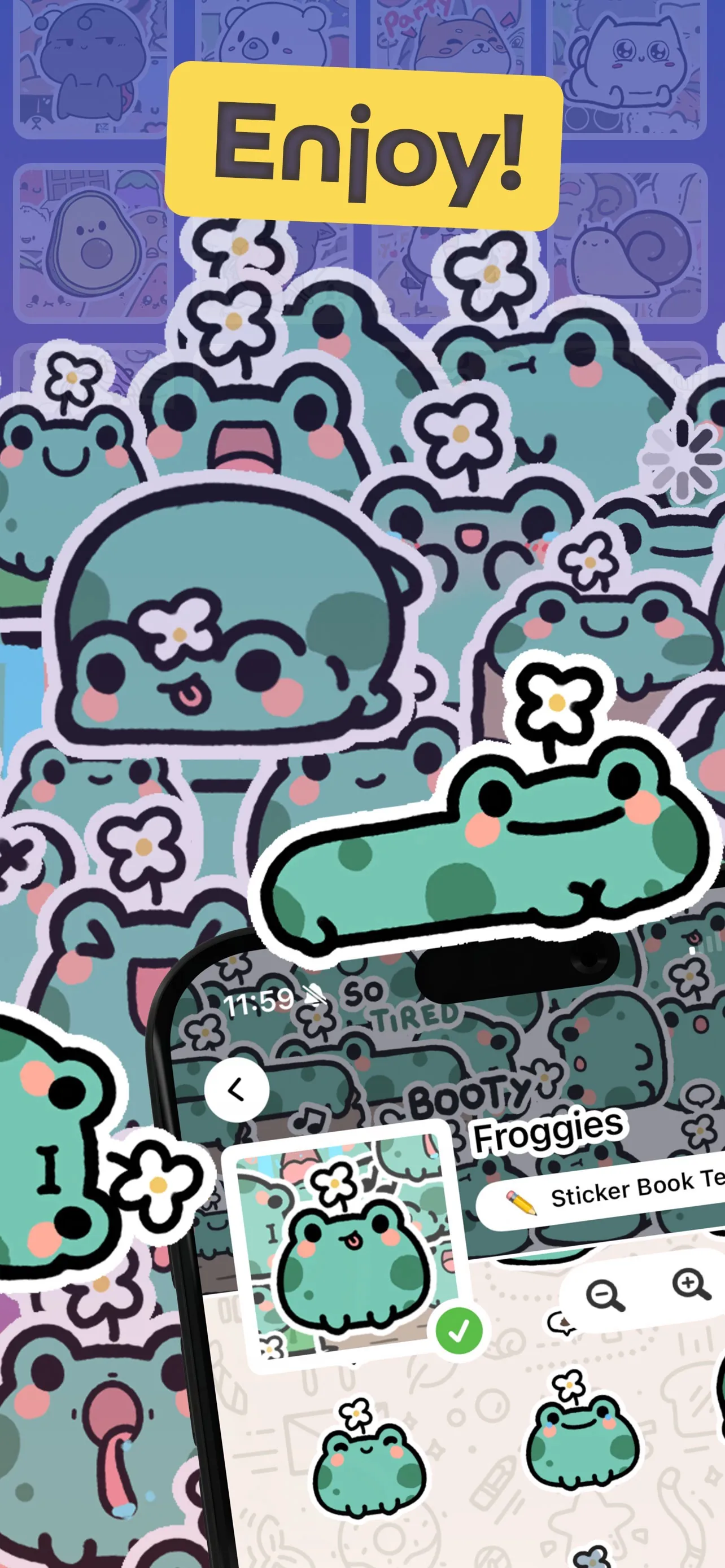 Sticker Book for iMessage GIFs iphone screenshot 10