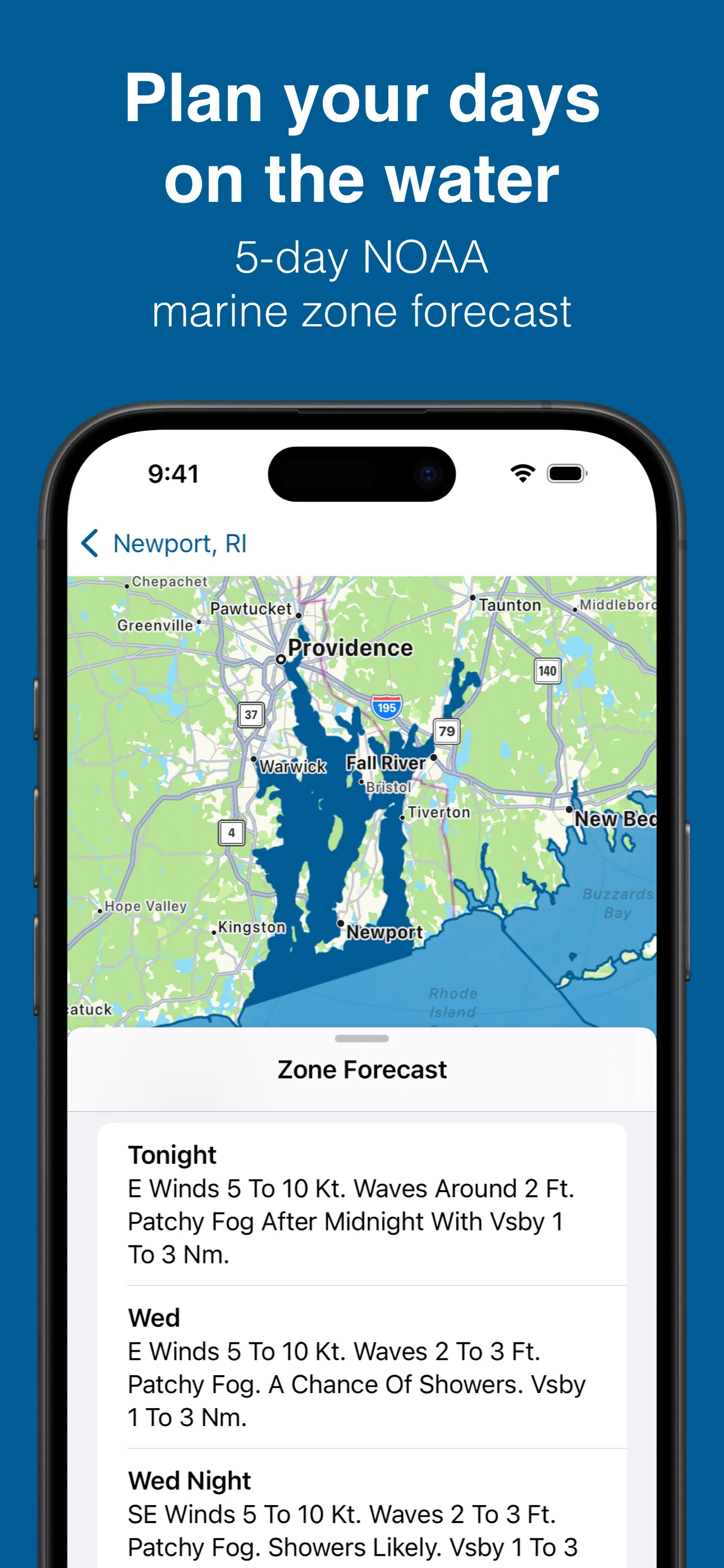 Buoycast: NOAA Marine Weather iphone screenshot 2