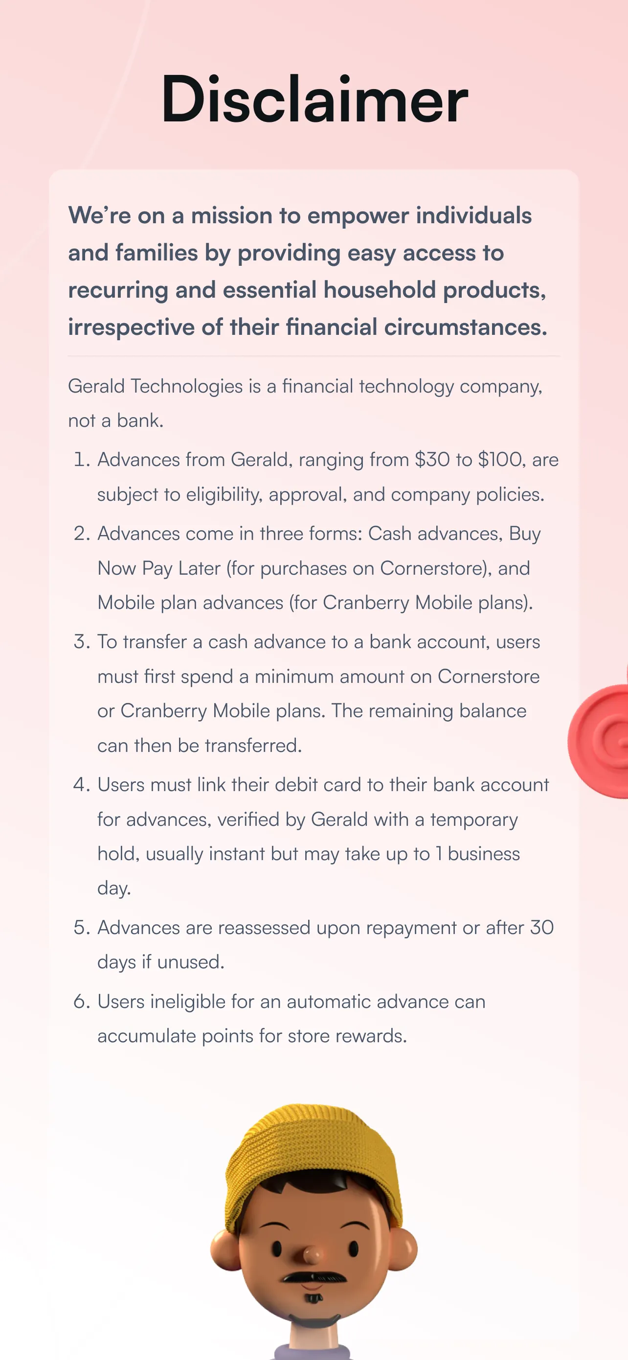 Gerald - Cash Advance iphone screenshot 9