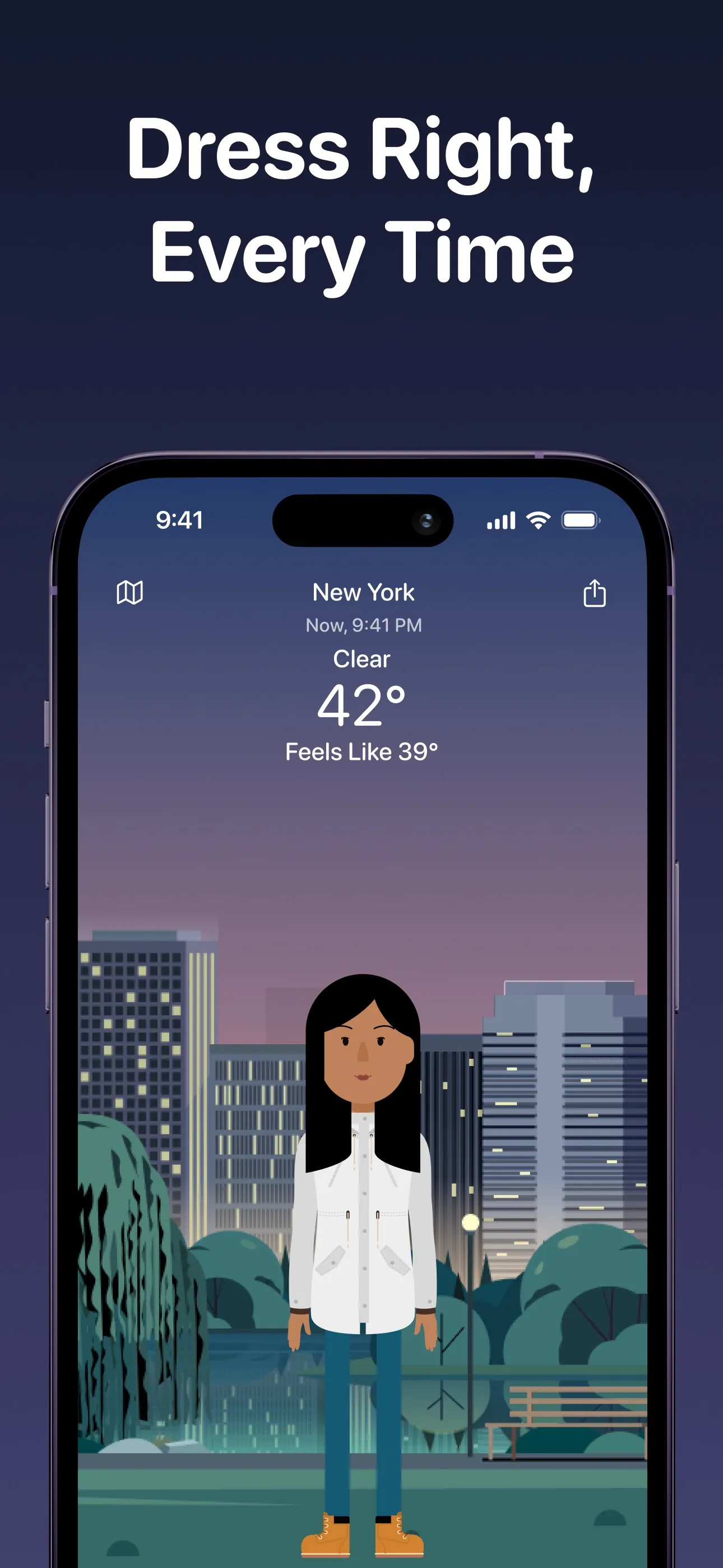 Weather Fit: Wearing Smart iphone screenshot 1