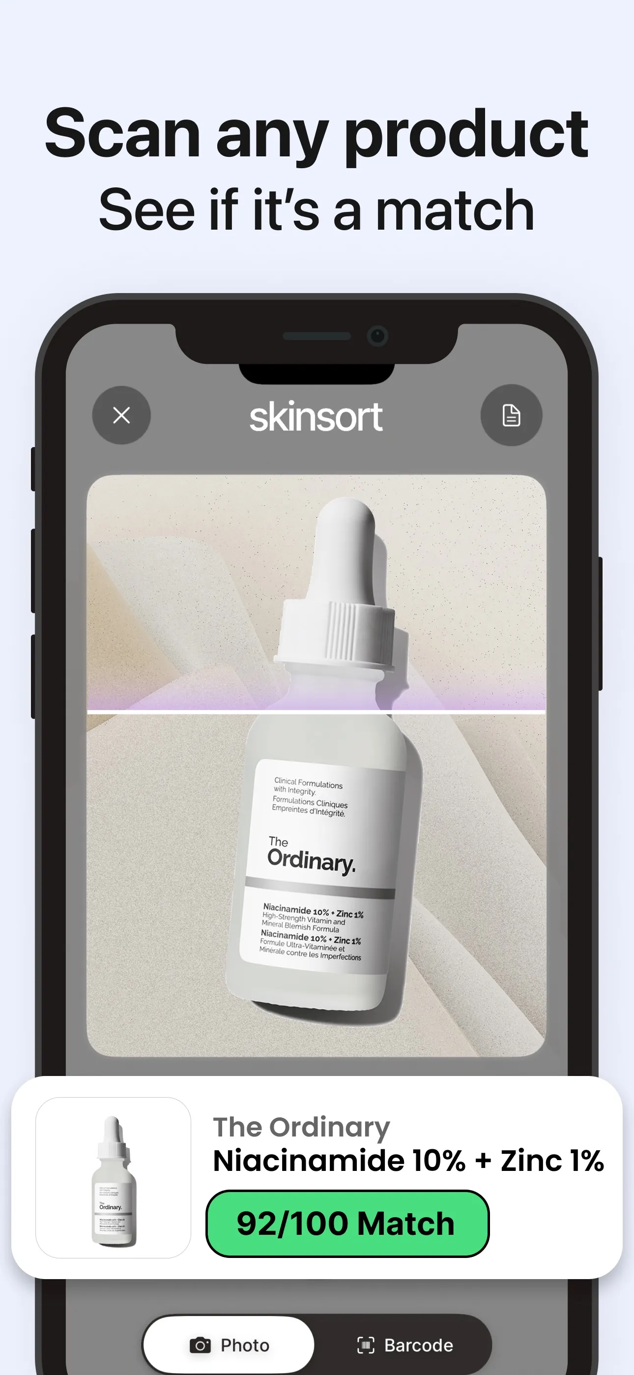 SkinSort - Skincare Scanner iphone screenshot 2