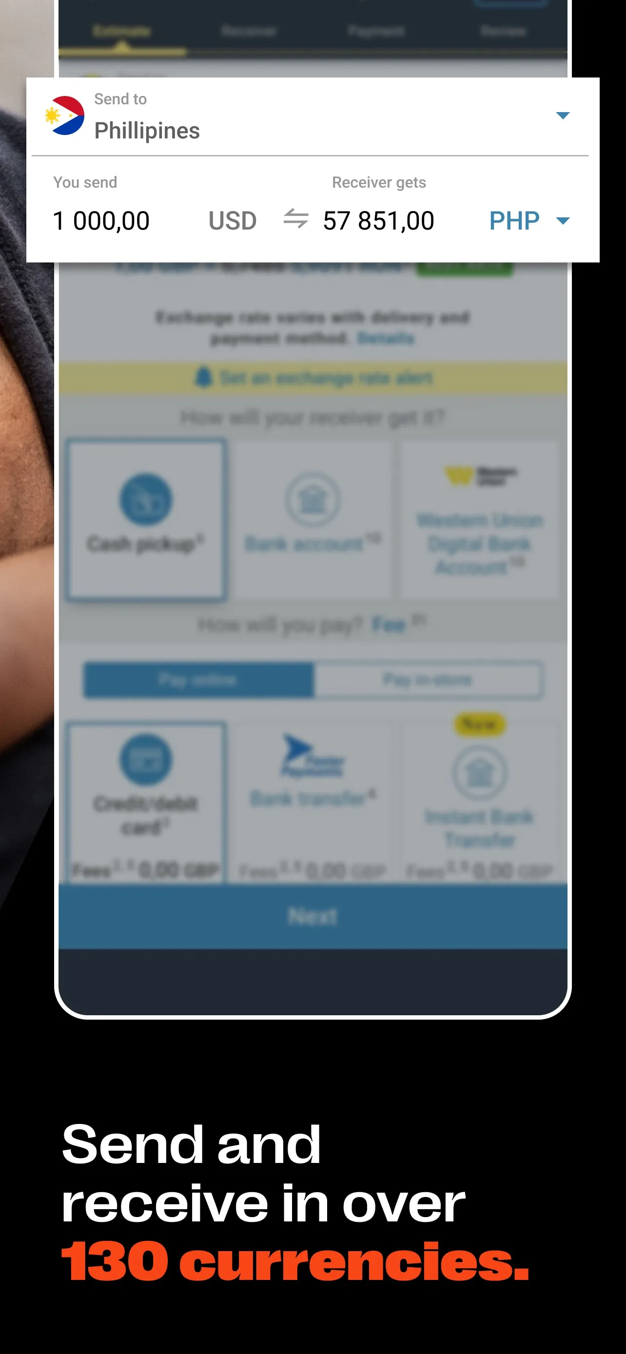 Western Union Send Money Now iphone screenshot 4