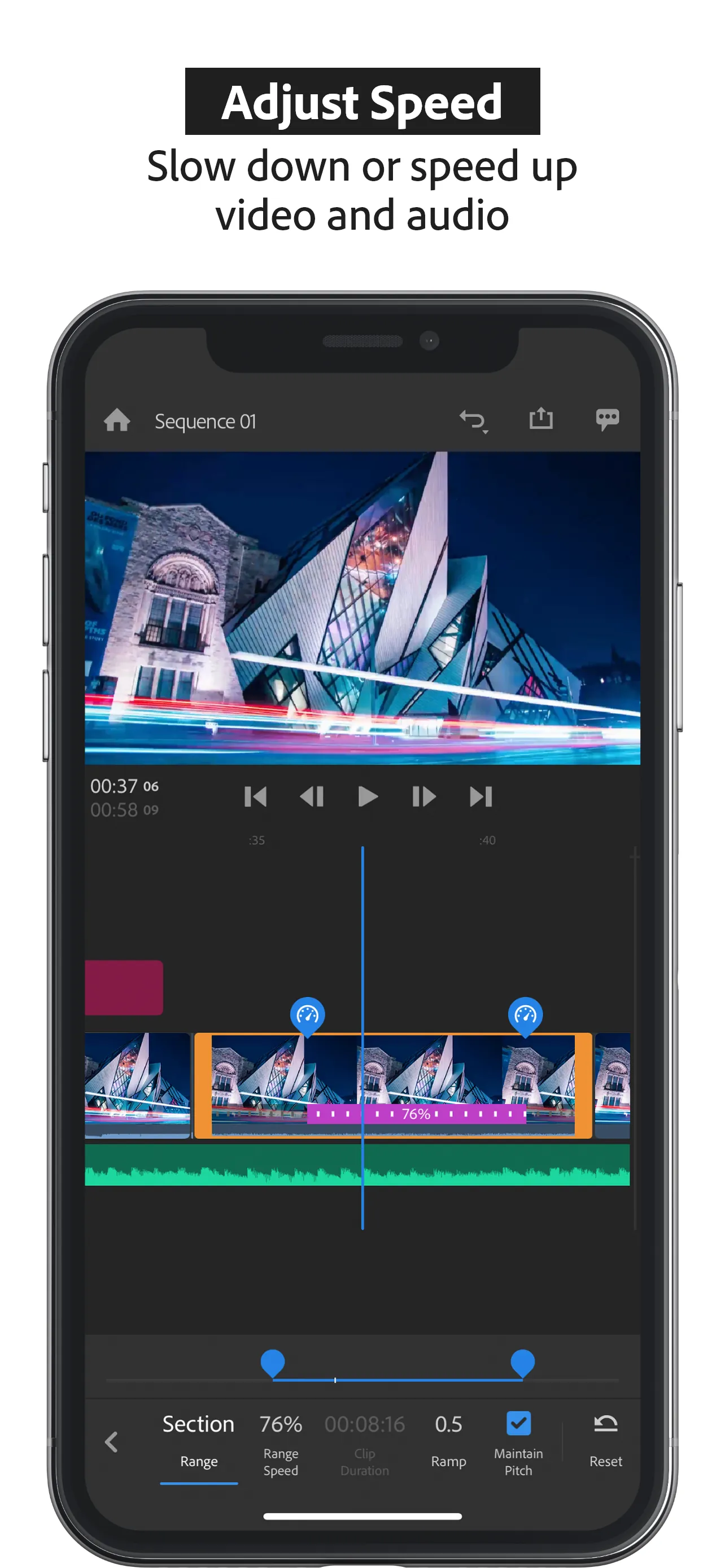 Adobe Premiere Rush：Edit Video iphone screenshot 4
